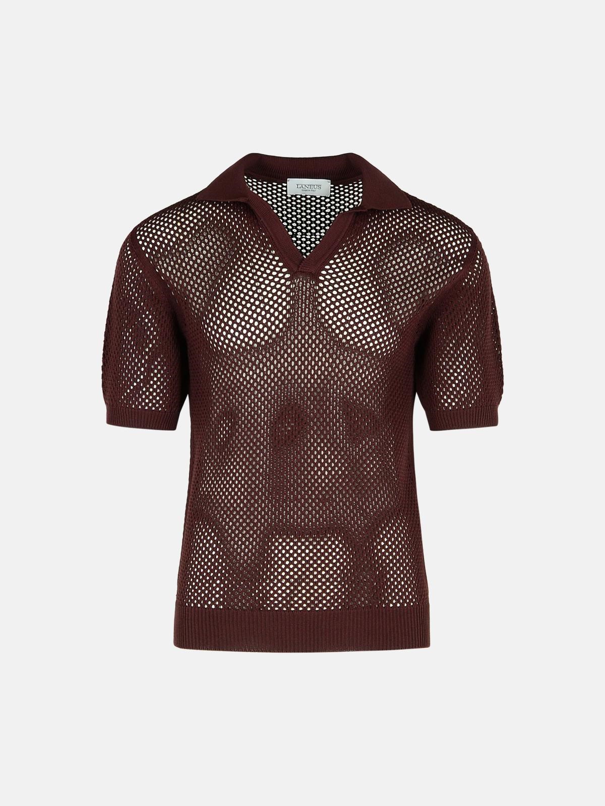 Laneus Brown Viscose Blend Sweater In Brown