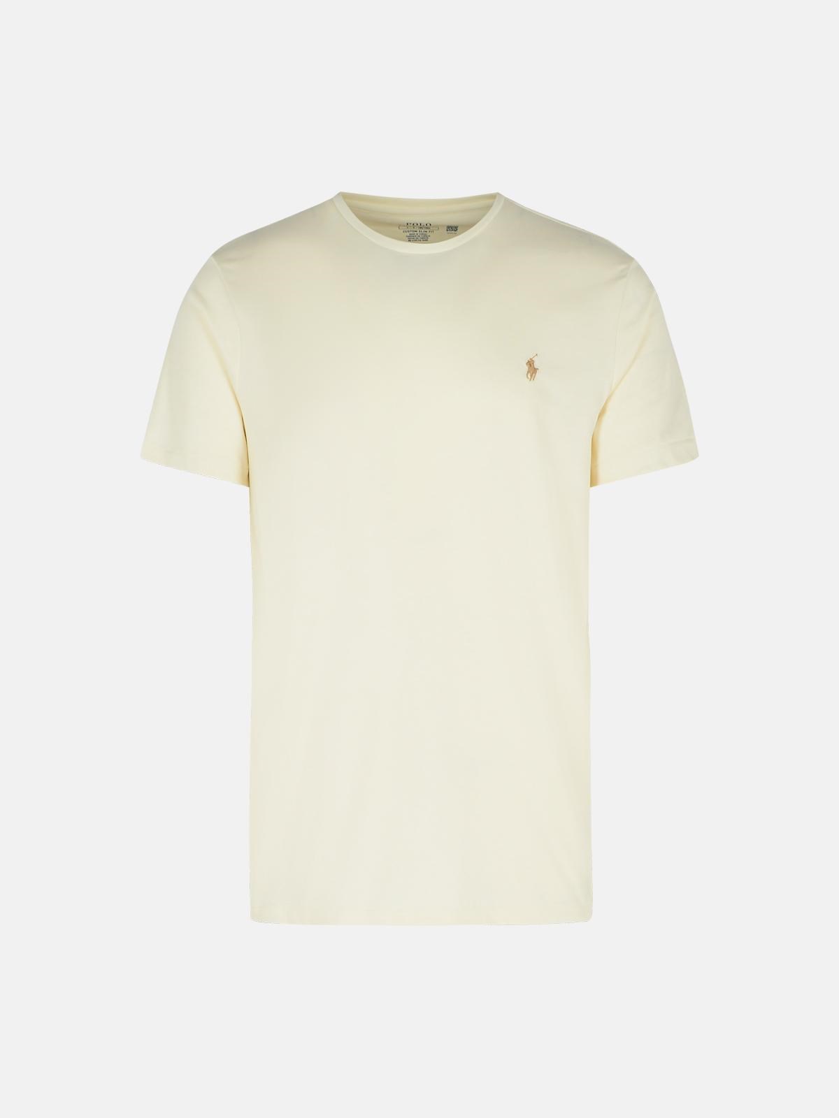 Polo Ralph Lauren Cream Cotton T-shirt