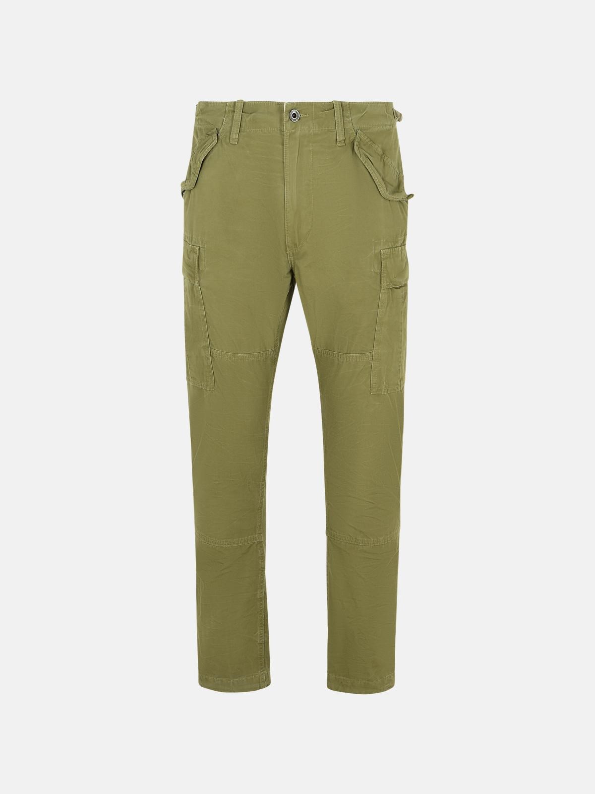 POLO RALPH LAUREN CARGO' GREEN COTTON PANTS