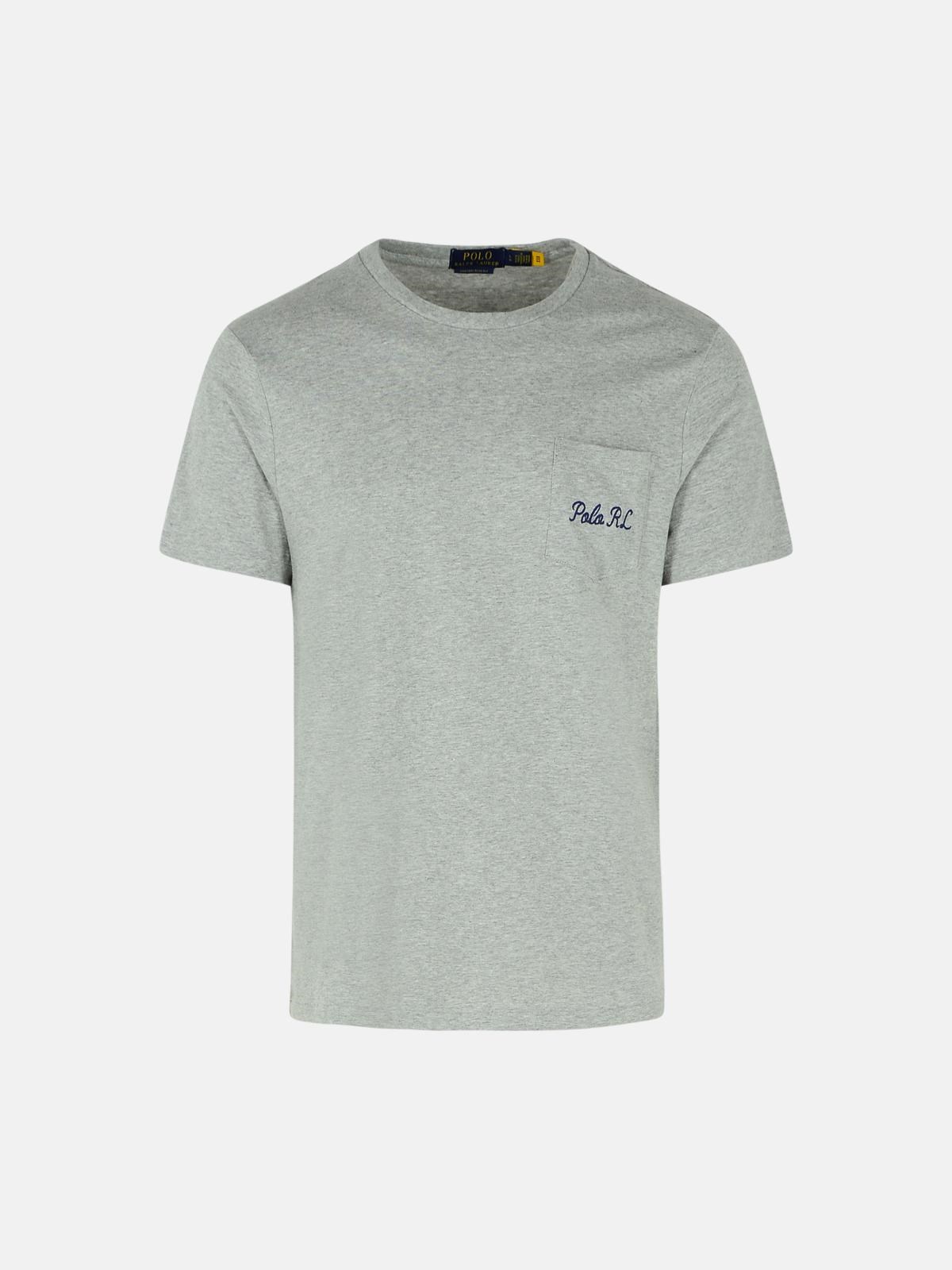 POLO RALPH LAUREN GRAY COTTON T-SHIRT