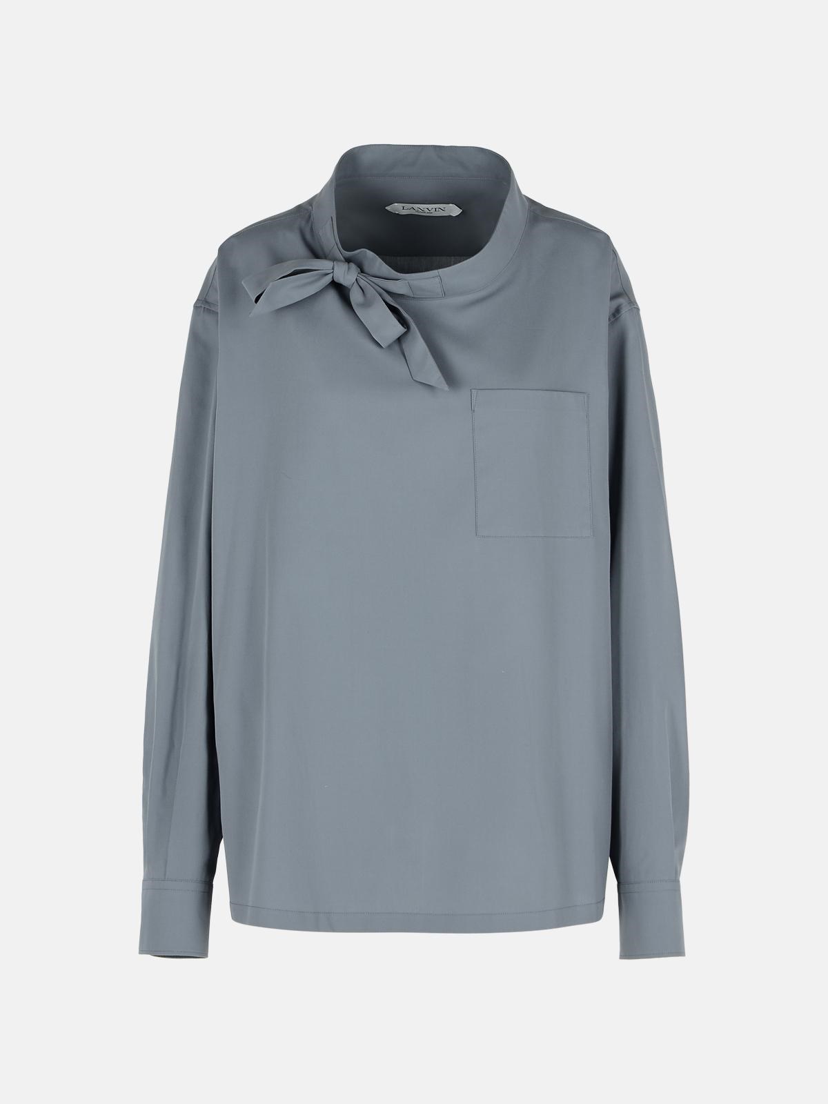 LANVIN GREY COTTON SHIRT
