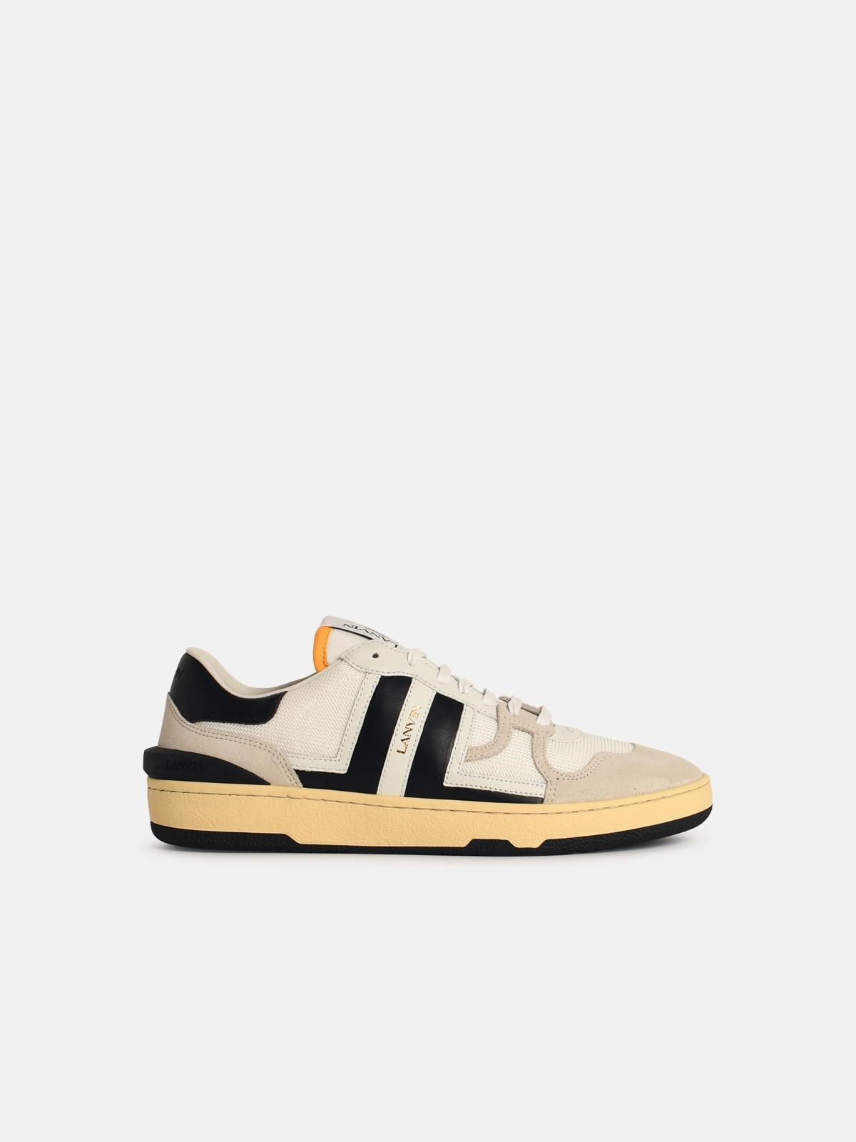 Lanvin 'clay' White Leather Blend Trainers