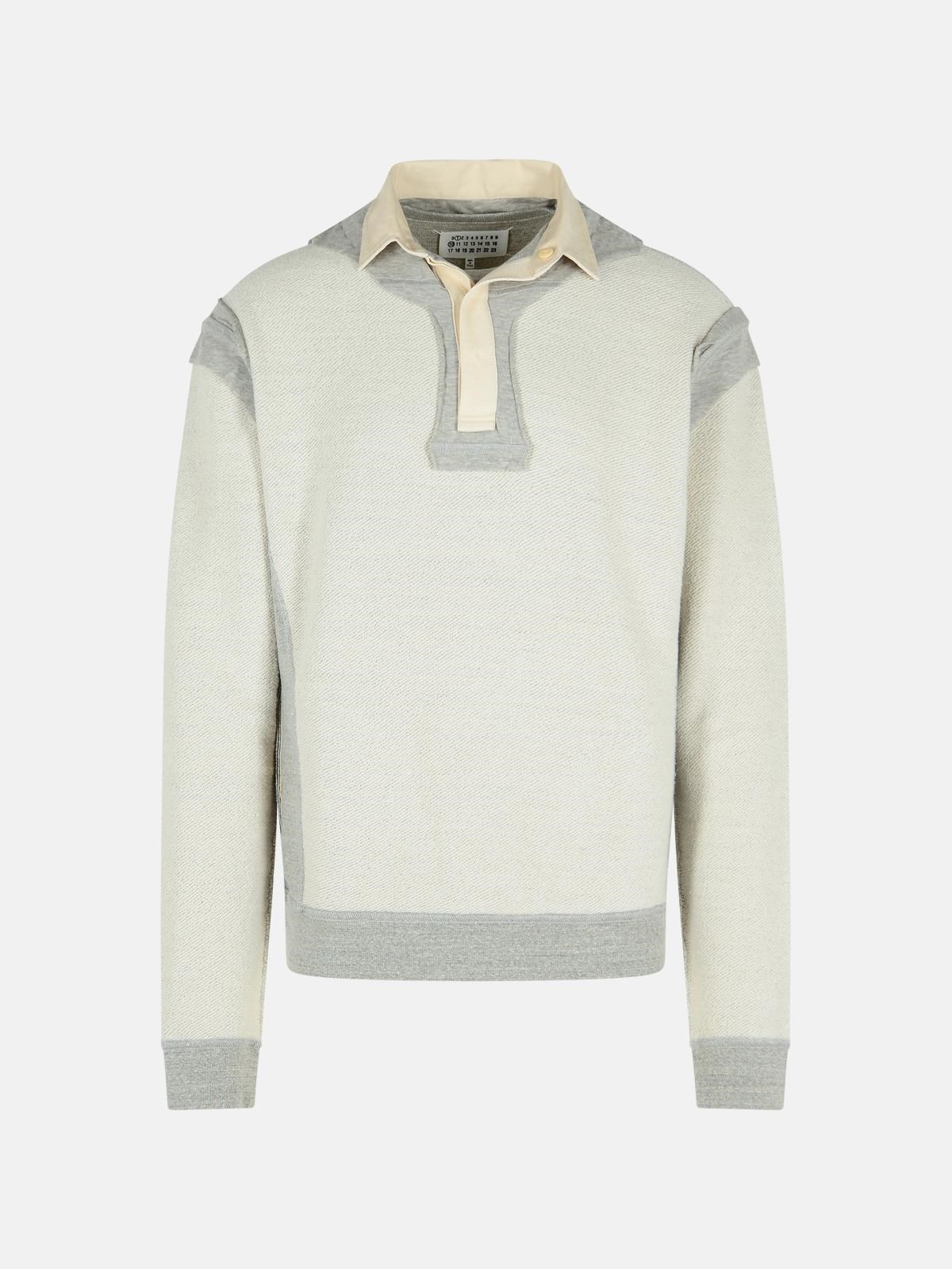 MAISON MARGIELA Gray Cotton Sweatshirt