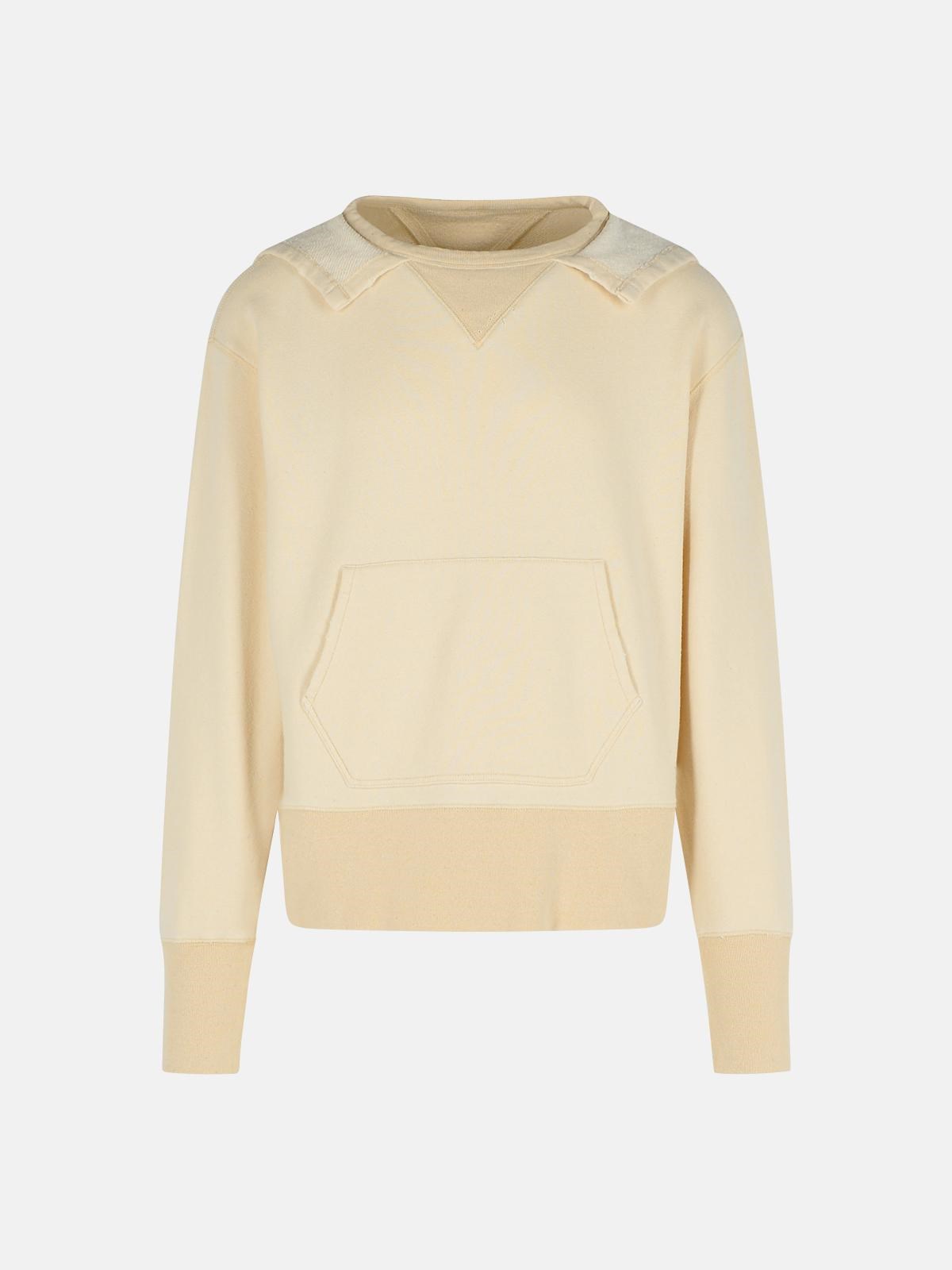 MAISON MARGIELA 'Pilling' Cream Cotton Sweater　メゾン マルジェラ ピリング クリーム コットン セーター MAISON