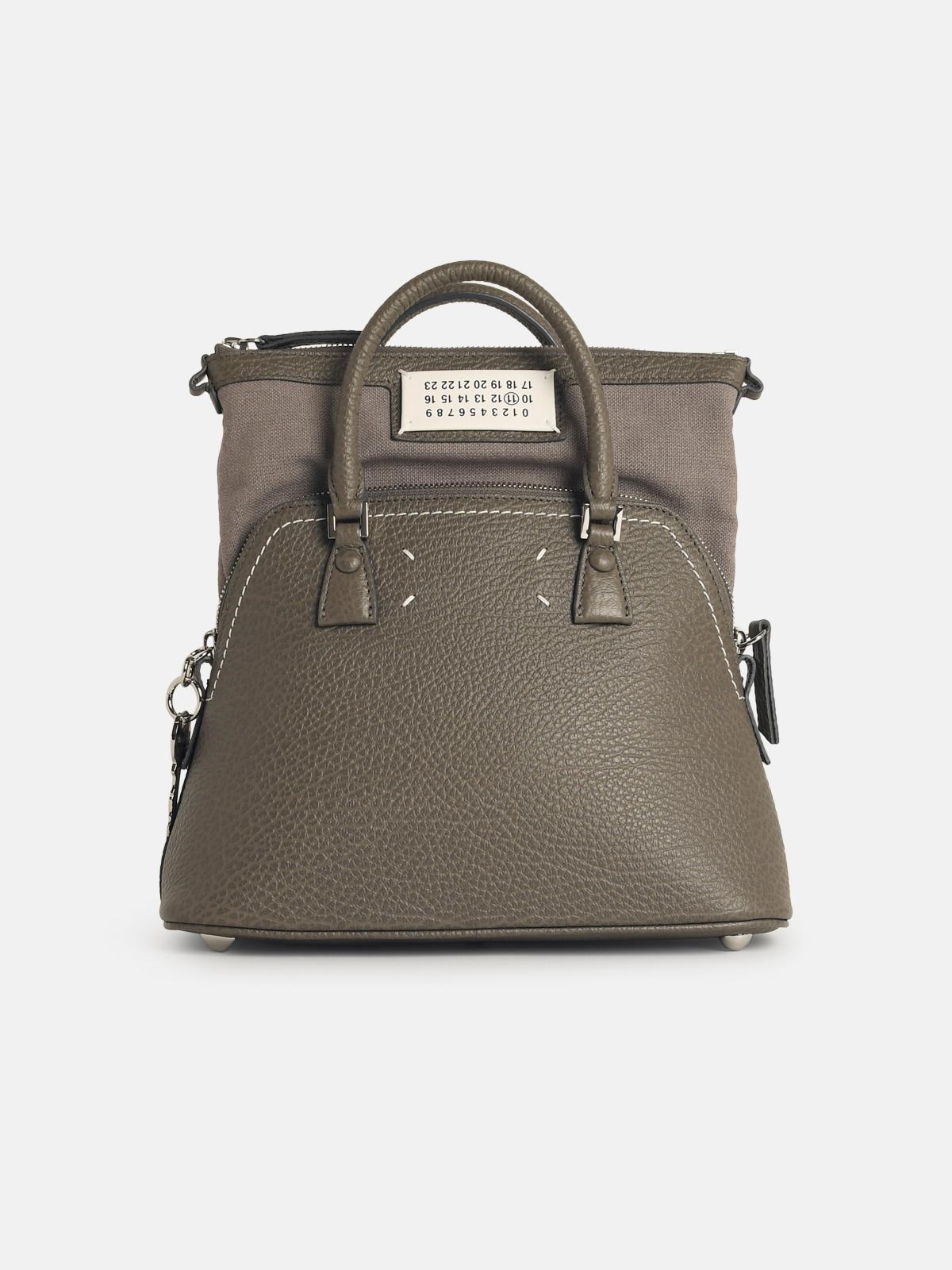 Maison Margiela '5ac' Mini Bag In Grey Leather