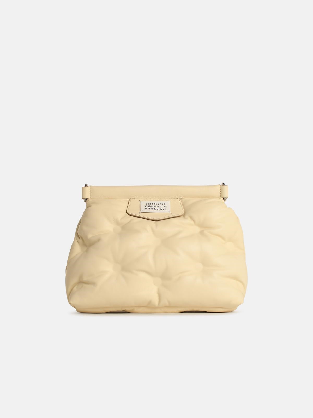 Maison Margiela 'glam' Small Ivory Leather Crossbody Bag