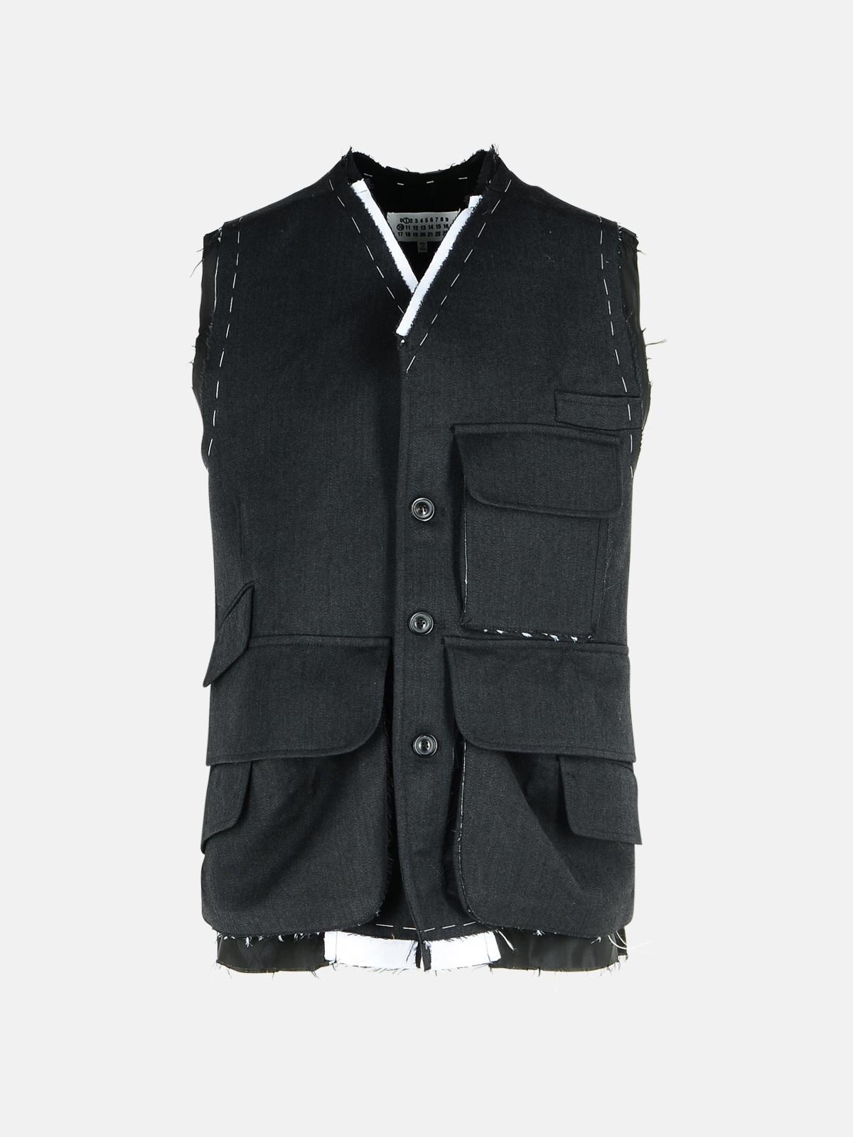 Maison Margiela Dark Grey Wool Vest