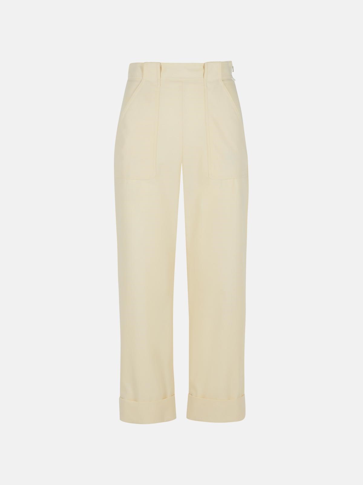 MAX MARA Palio' White Cotton Pants　MAX MARA Palio' ホワイト コットン パンツ MAX
