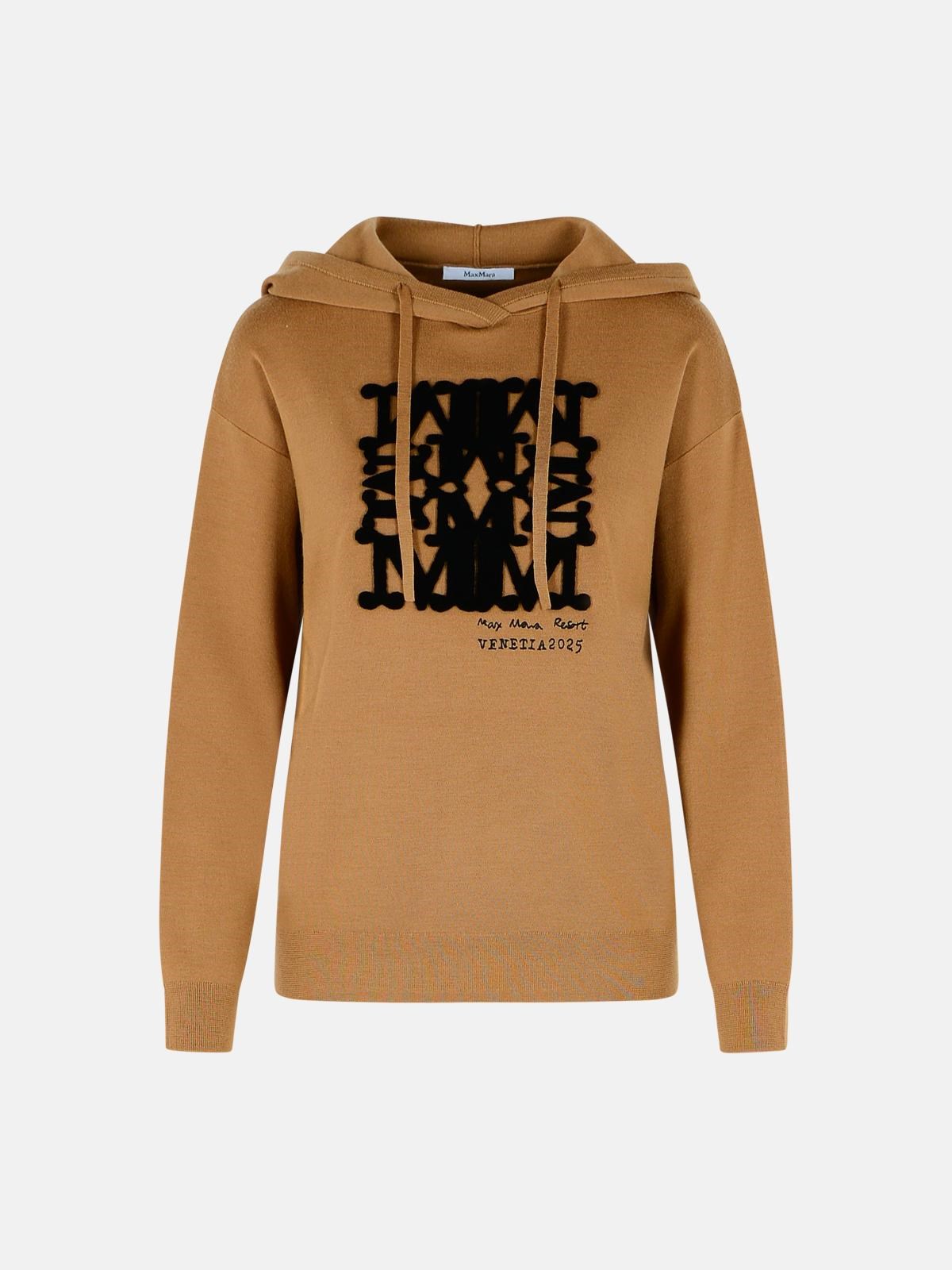 Max Mara Beige Virgin Wool Sweater In Beige