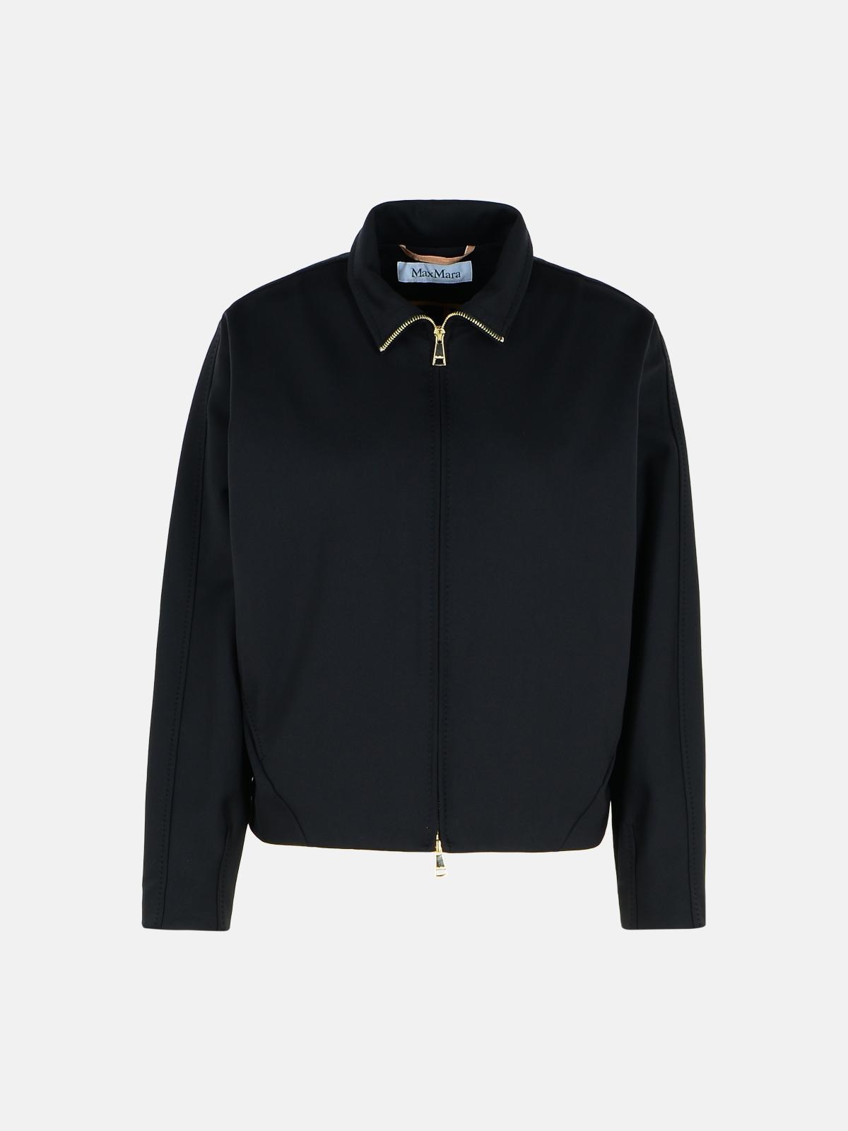 Max Mara 'plava' Black Polyamide Blend Sweatshirt In Black
