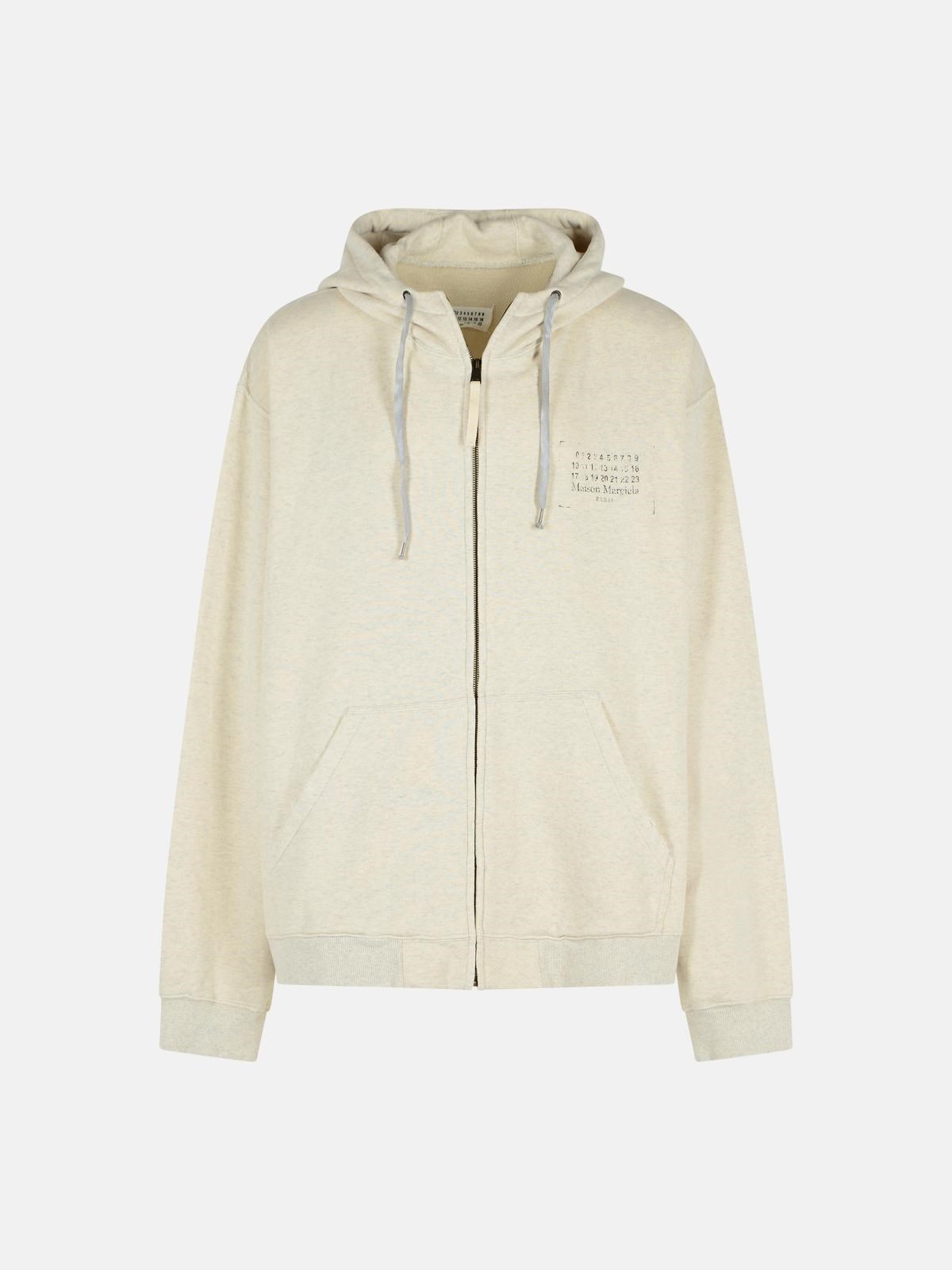 MAISON MARGIELA Beige Cotton Sweatshirt　MAISON MARGIELA ベージュ コットン スウェットシャツ MAISON