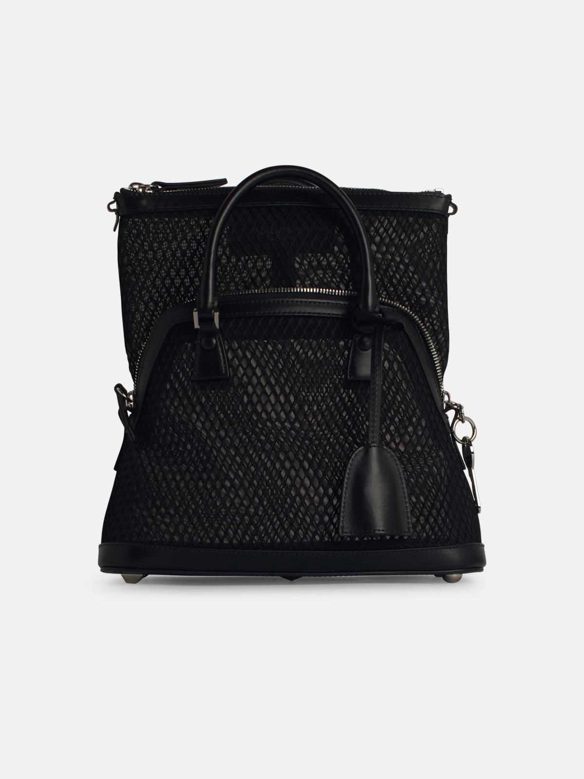 Maison Margiela '5ac Mini' Black Leather Blend Bag