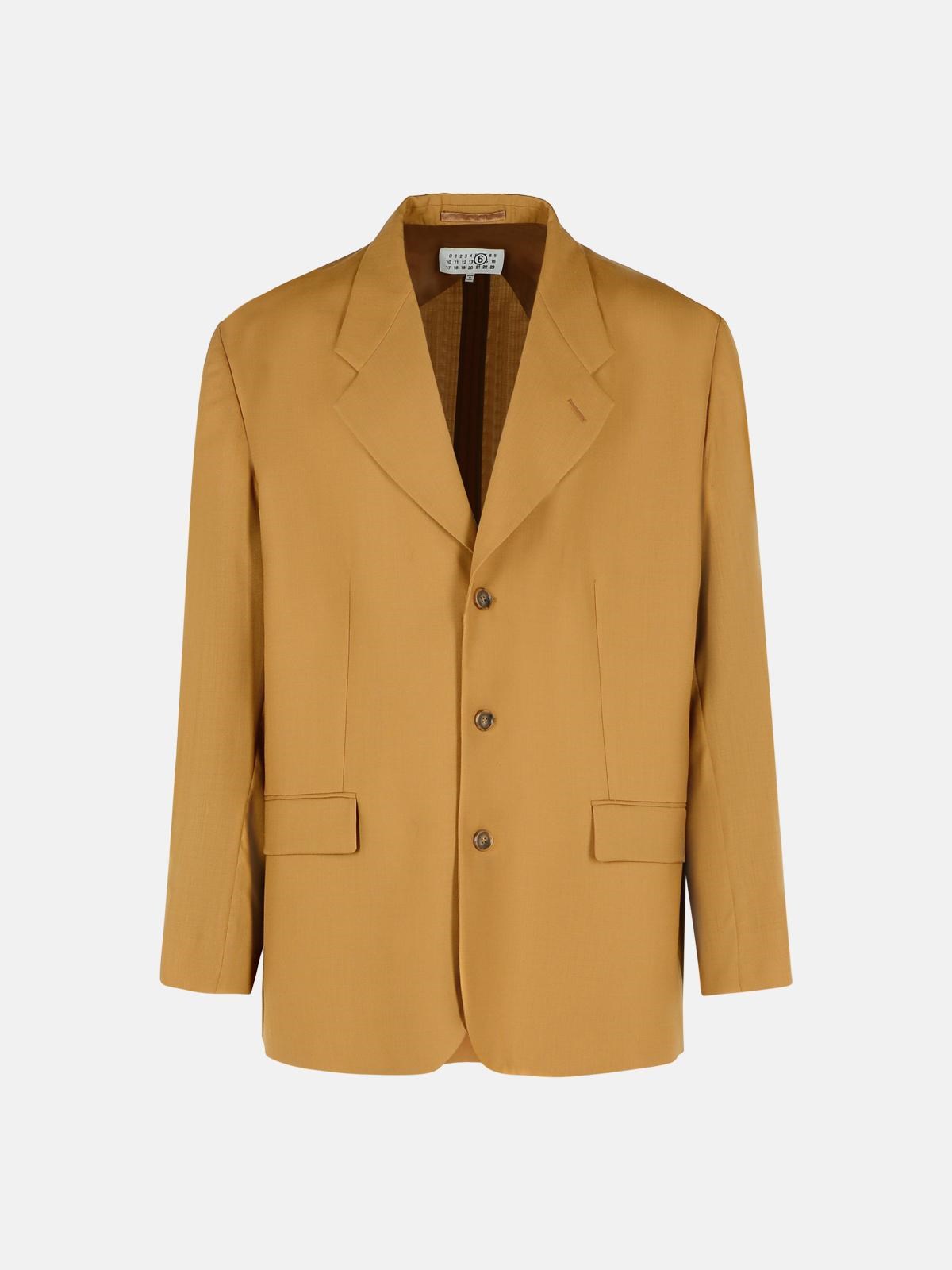 MM6 MAISON MARGIELA Beige Wool Blazer　MM6 MAISON MARGIELA ベージュ ウール ブレザー MM6