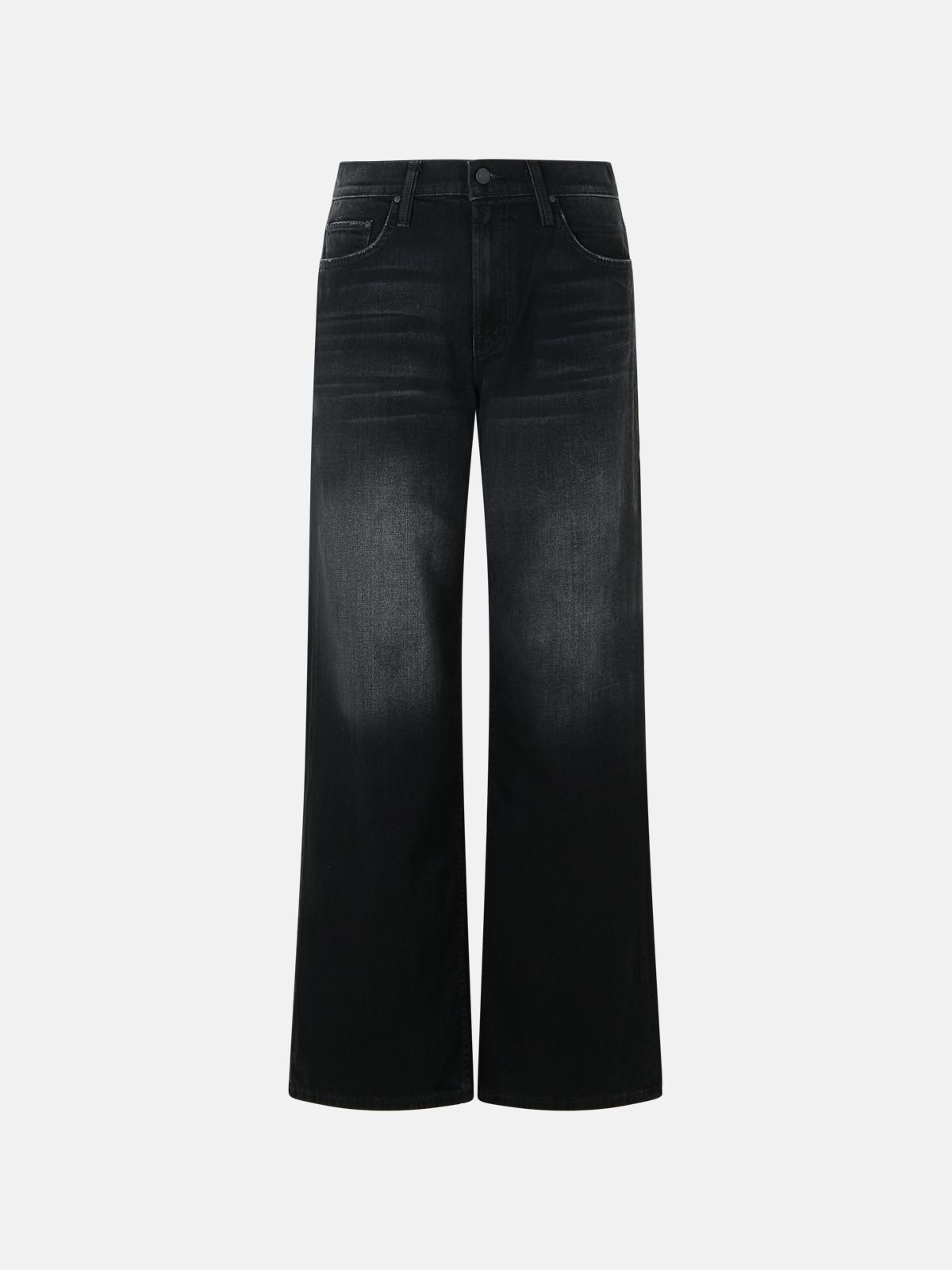 Mother 'the Spinner' Black Denim Jeans In Black