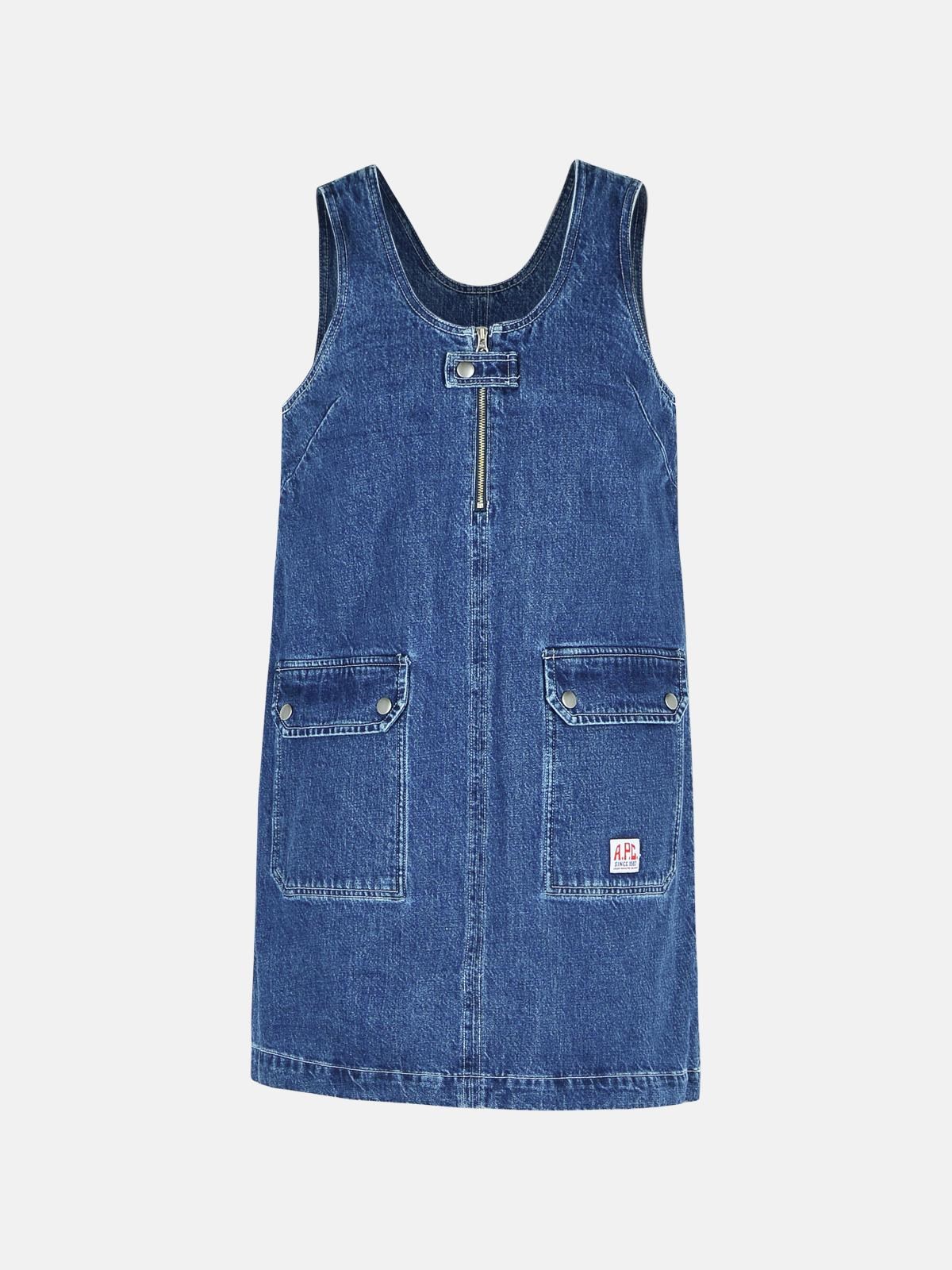 Apc 'domenic' Light Blue Denim Dress