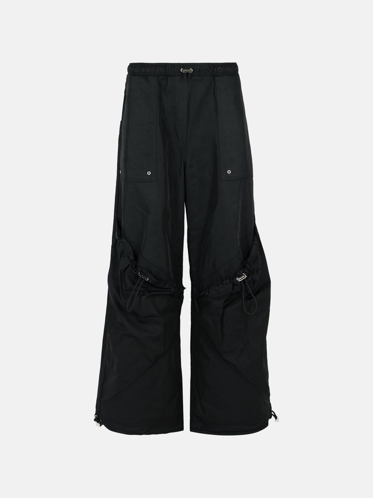 Attico Over' Black Polyester Pants In Black