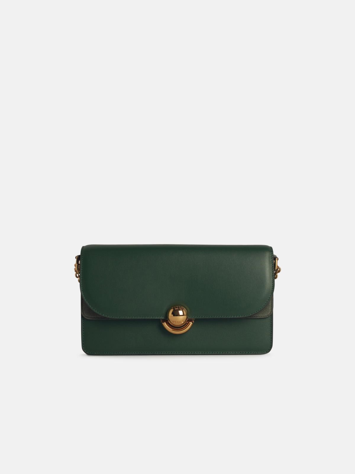 FURLA Green Leather Crossbody Bag