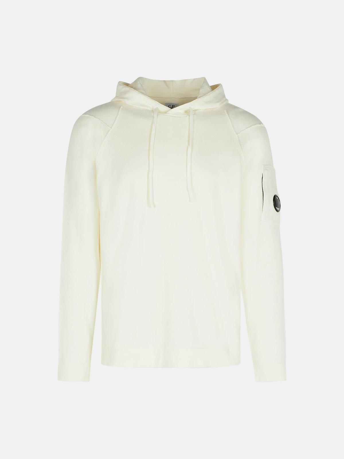 C.p. Company White Cotton Sweatshirt