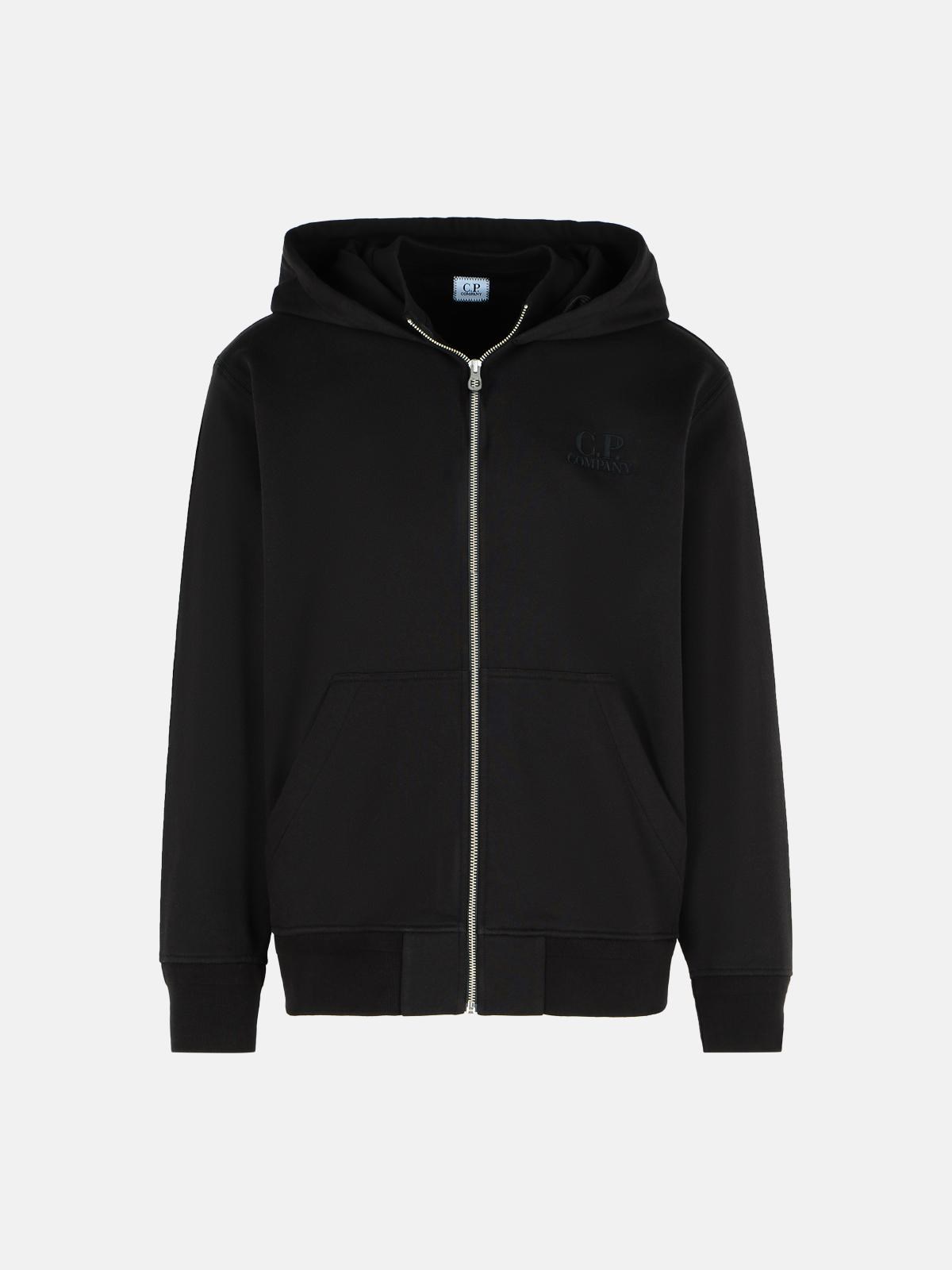 C.p. Company 'lens' Black Cotton Sweatshirt