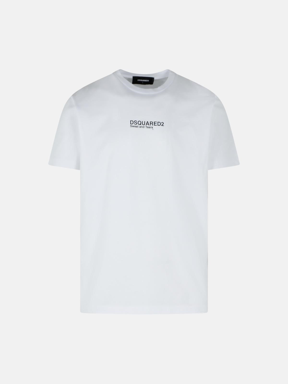 Dsquared2 White Cotton T-shirt