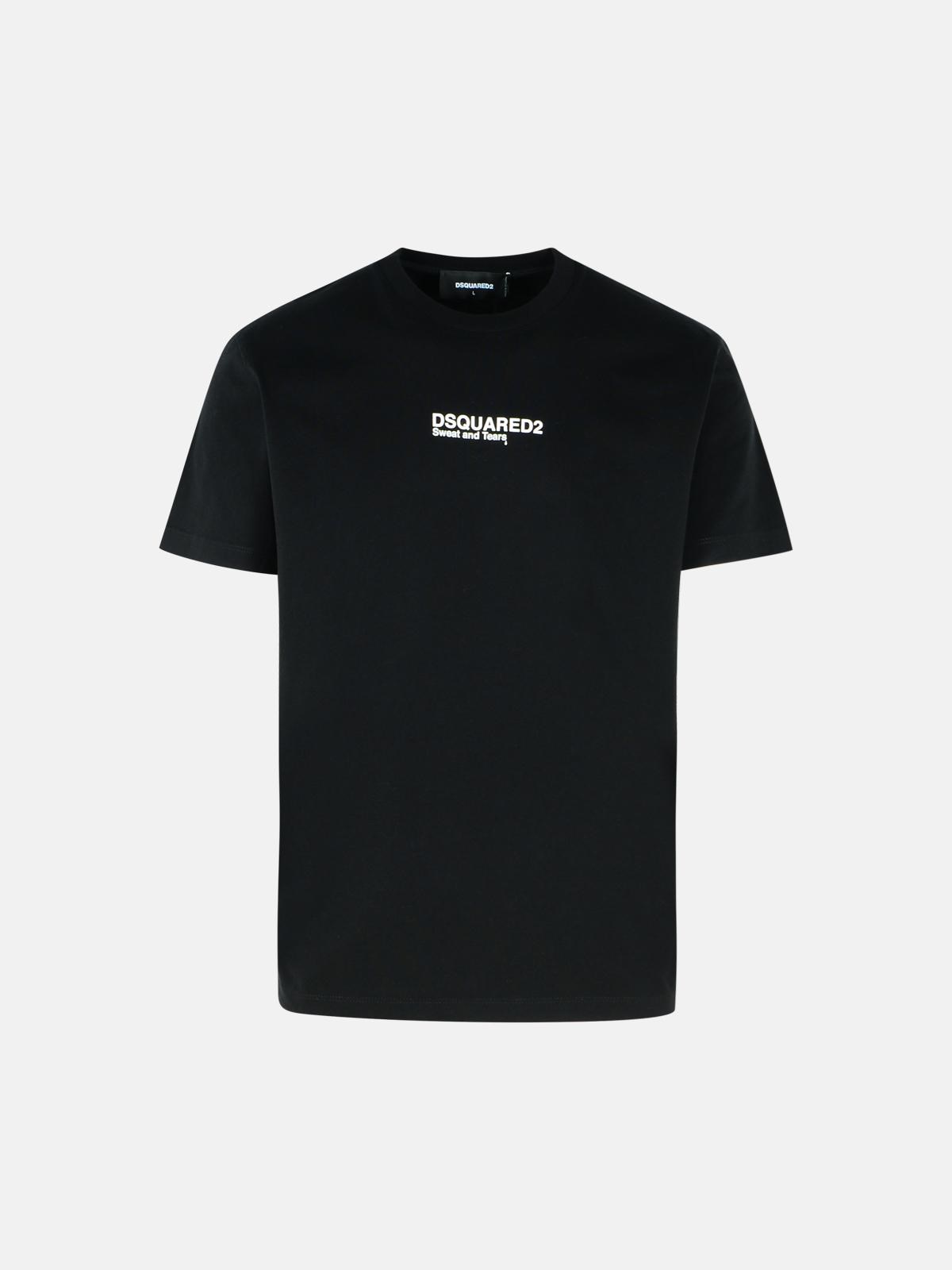 Dsquared2 Black Cotton T-shirt