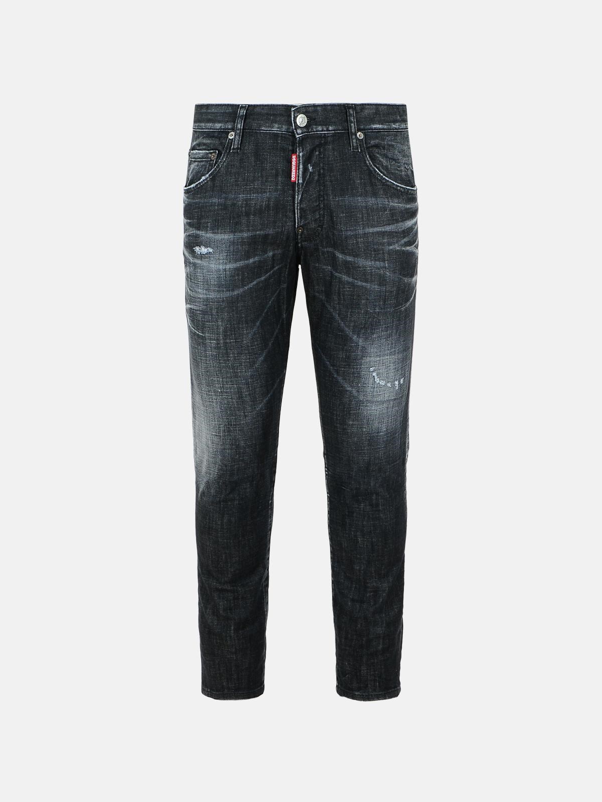 Dsquared2 'skater Washed' Black Cotton Jeans