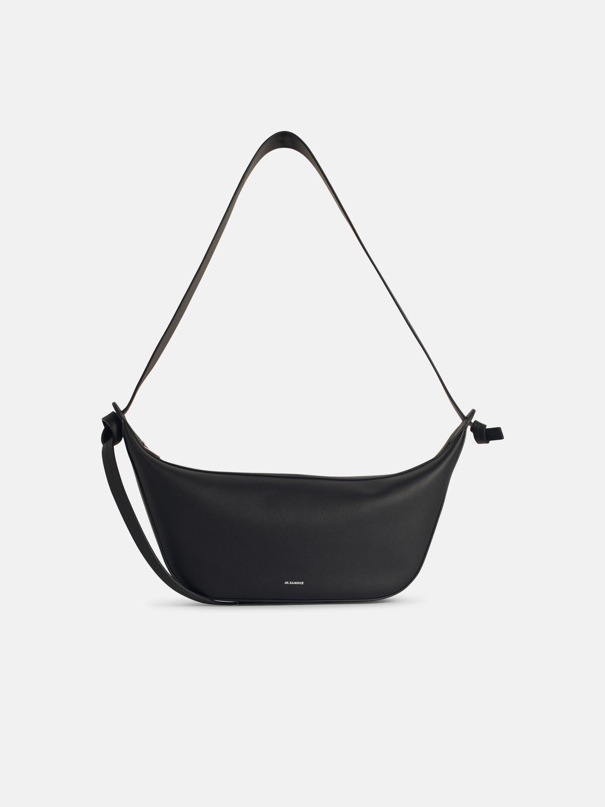 JIL SANDER 'Knot' Black Leather Crossbody Bag