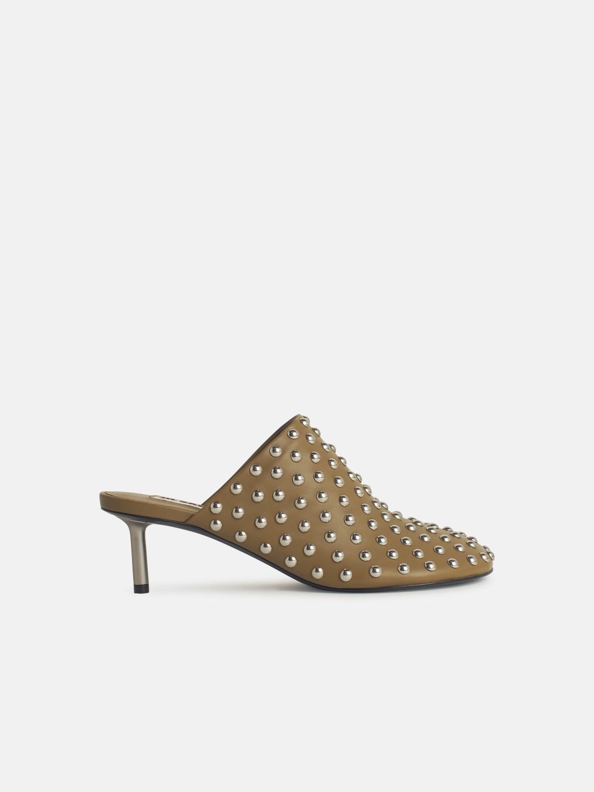 Jil Sander JIL SANDER Chimera Green Leather Mules　JIL SANDER キメラ グリーン レザー ミュール