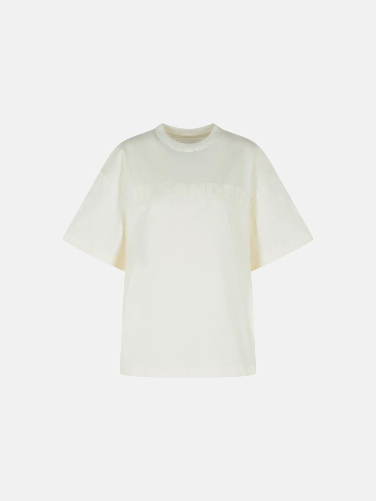 JIL SANDER WHITE COTTON T-SHIRT