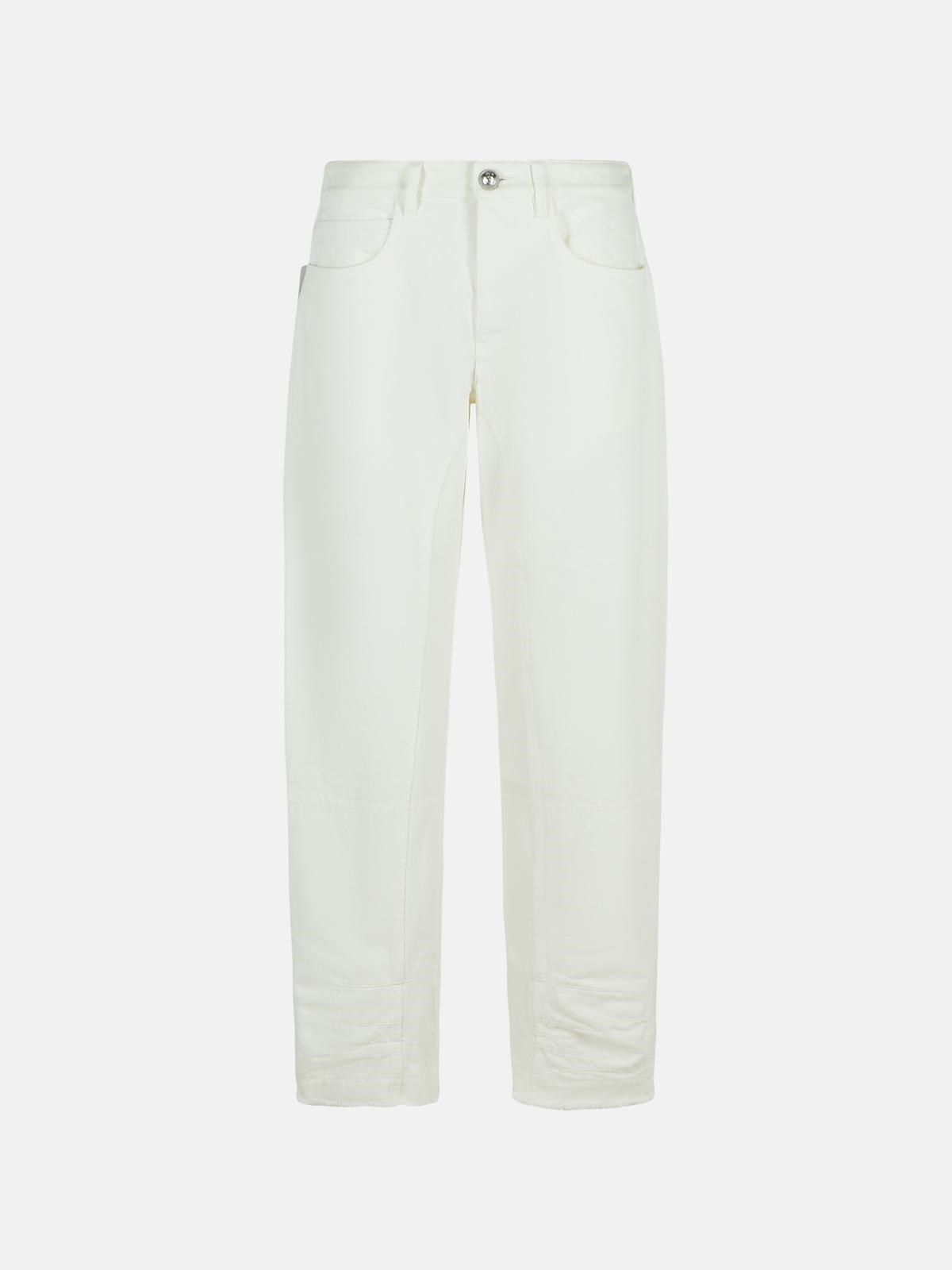 Jil Sander JIL SANDER White Cotton Jeans　JIL SANDER ホワイト コットン ジーンズ