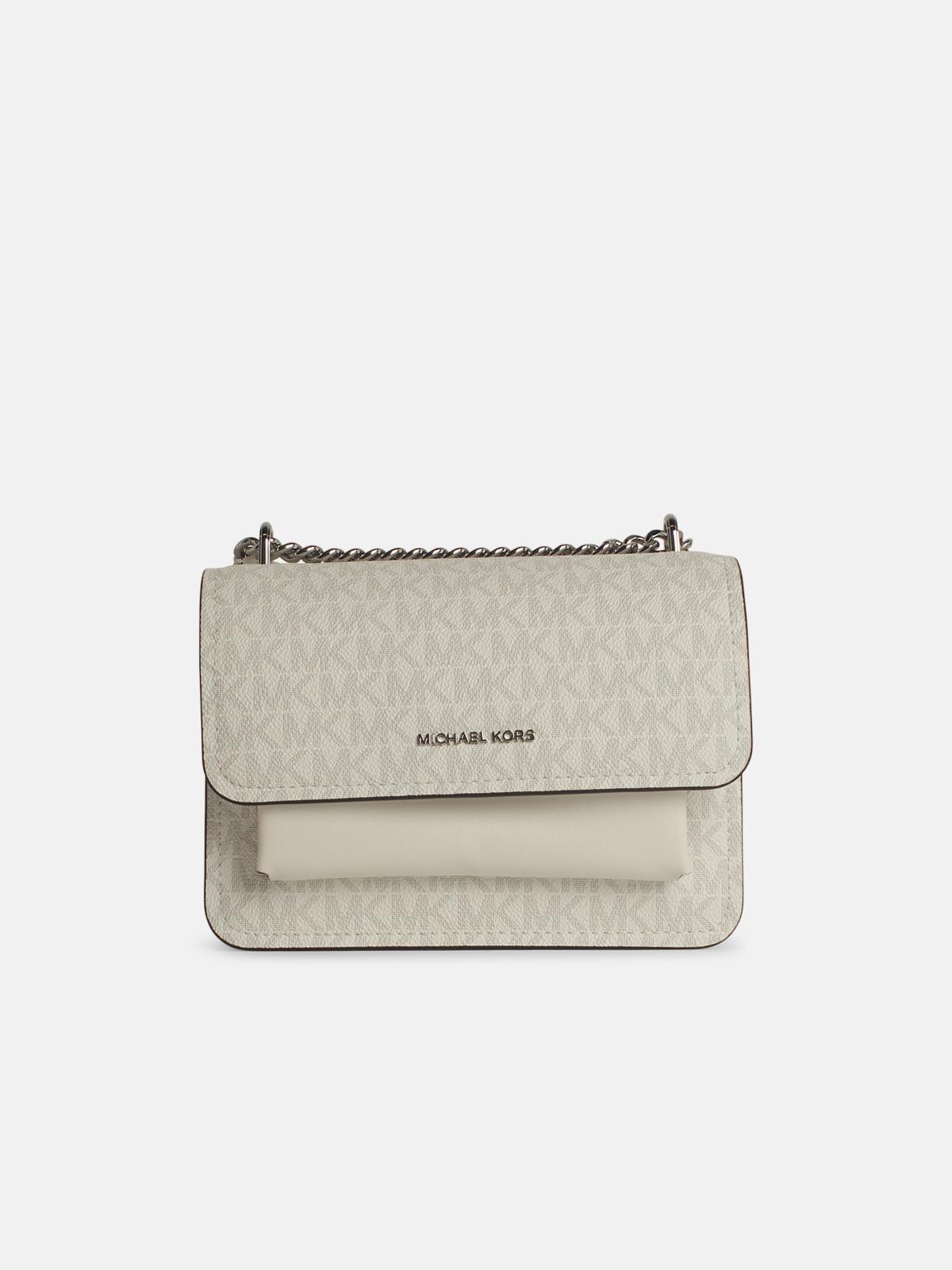 MICHAEL MICHAEL KORS 'Claire' White Leather Crossbody Bag