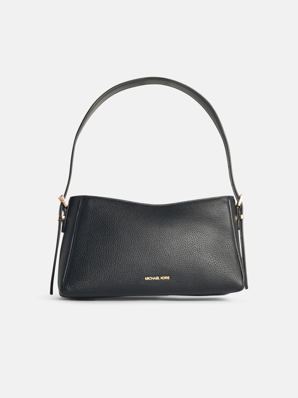 Michael Michael Kors 'moore' Black Leather Bag In Black