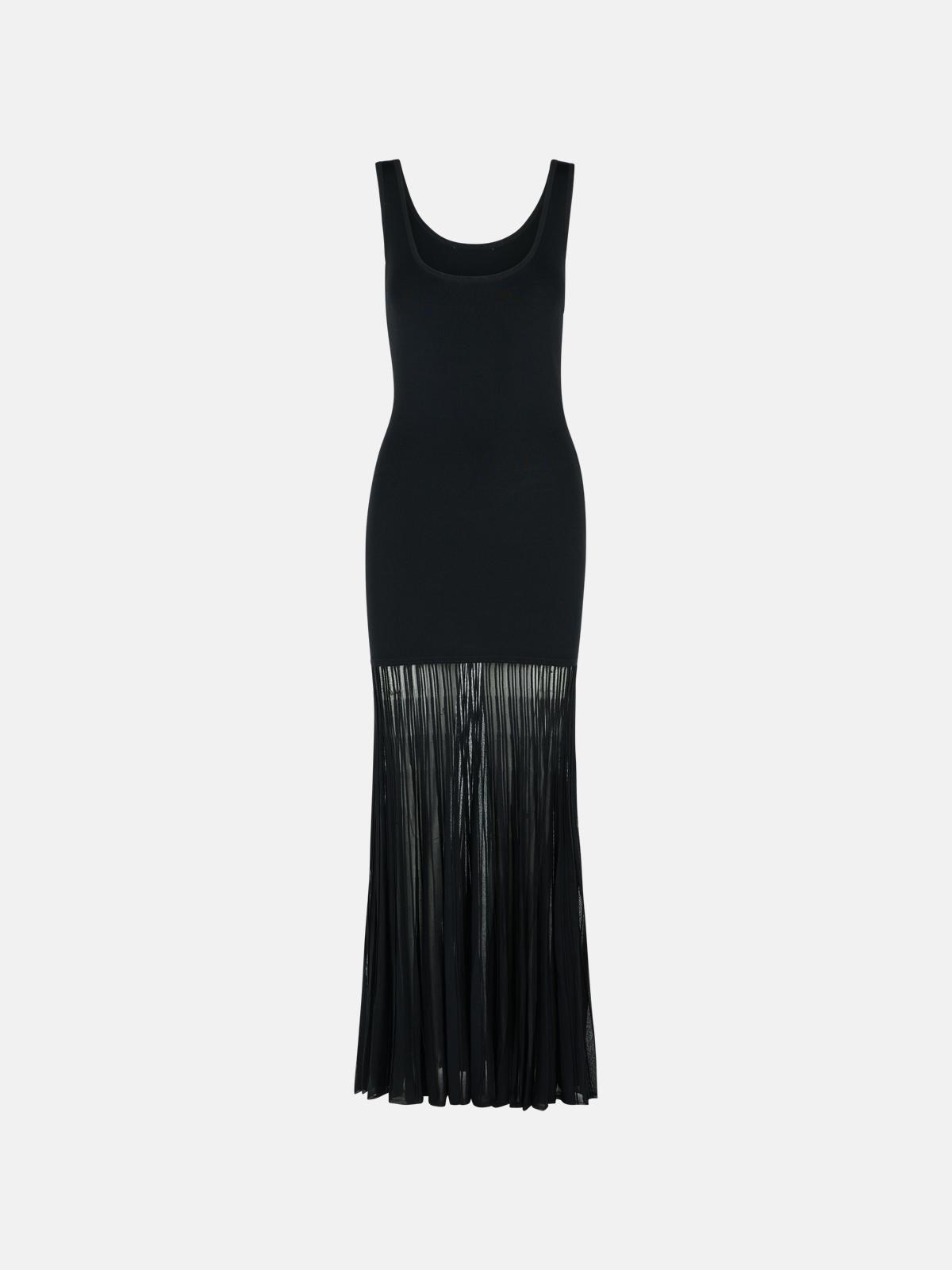 Michael Michael Kors 'scoop' Viscose Blend Dress In Black