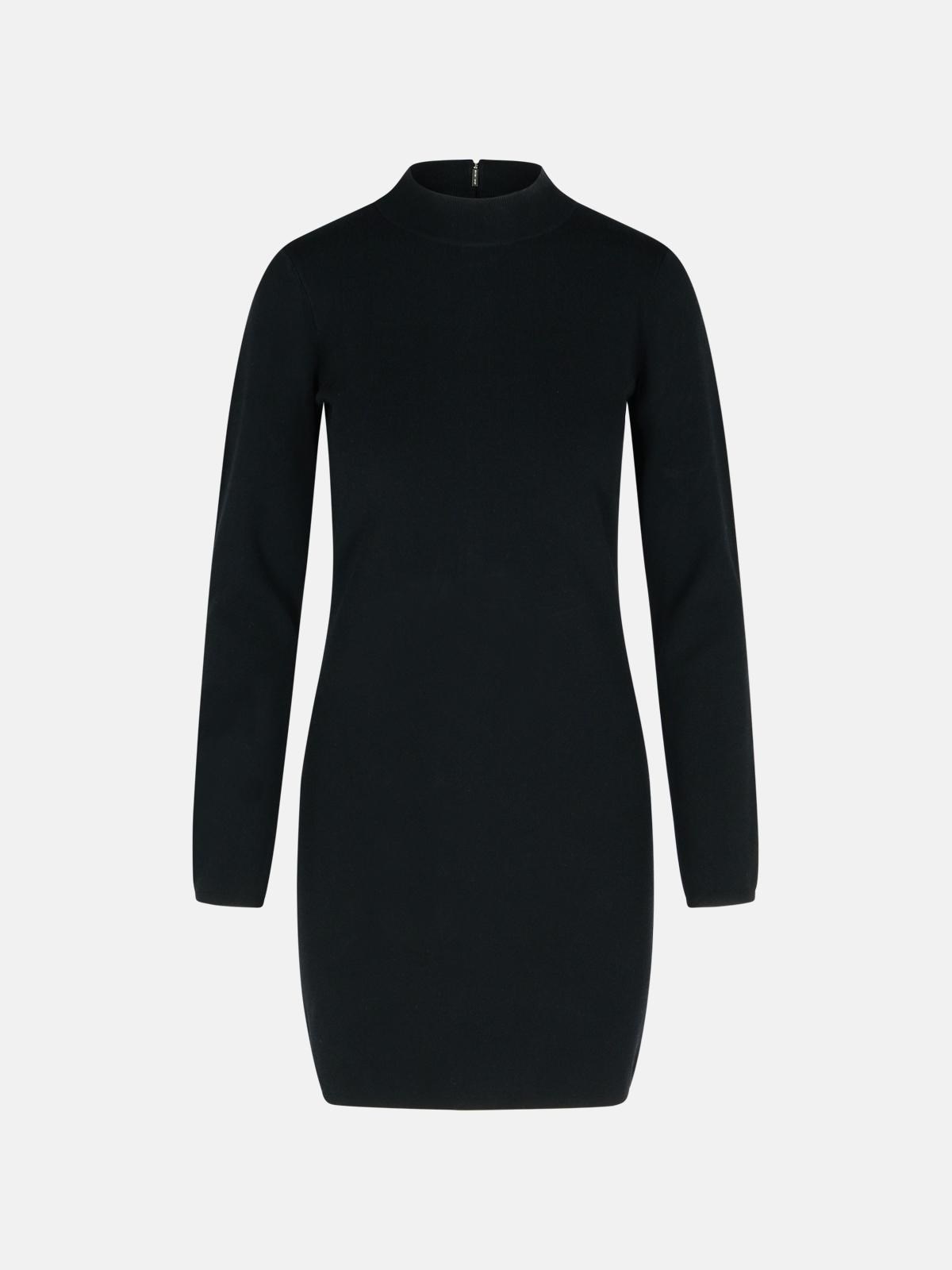 Michael Michael Kors 'mini Mock' Viscose Blend Dress In Black