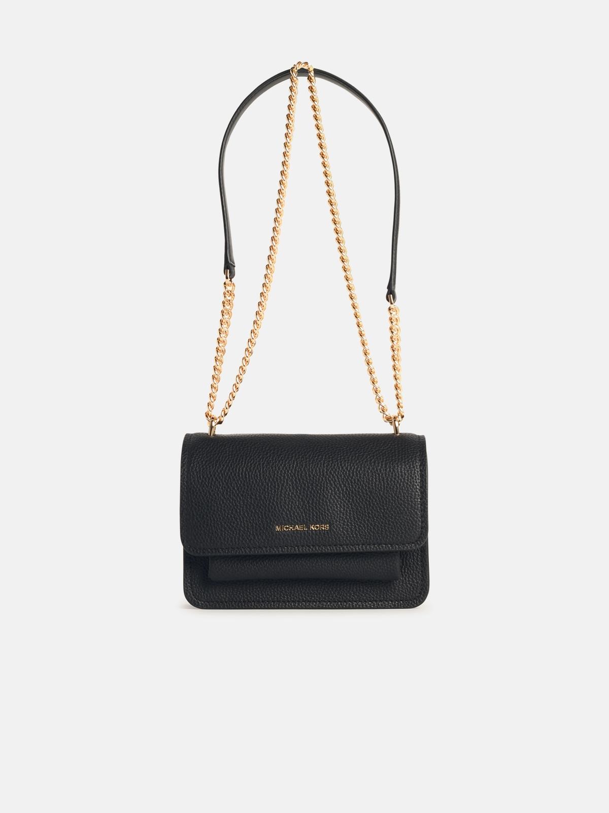 MICHAEL MICHAEL KORS 'Claire' Black Leather Crossbody Bag