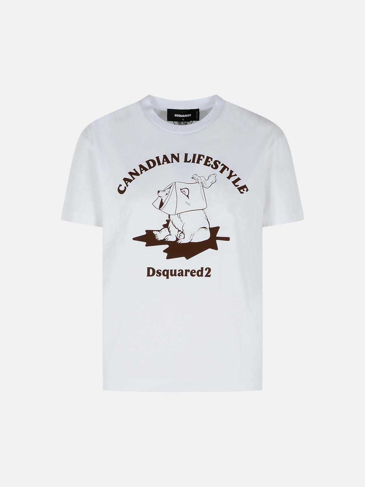 Dsquared2 'just Right' White Cotton T-shirt