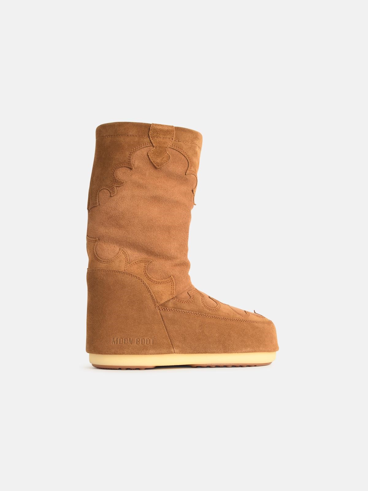 Moonboot Moon Boot 'texano' In Brown Suede