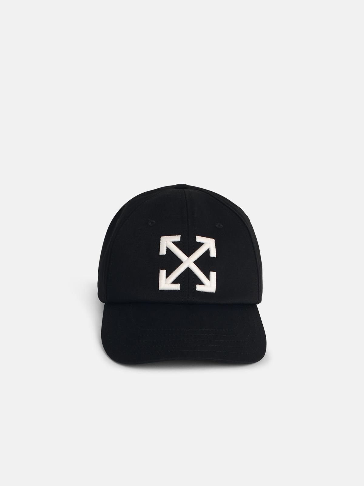 Off-white 'arrow' Black Cotton Cap In Black