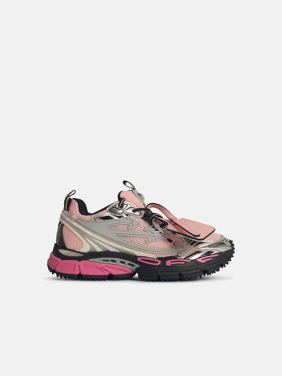 Off-white 'be Right' Pink Polyester Trainers