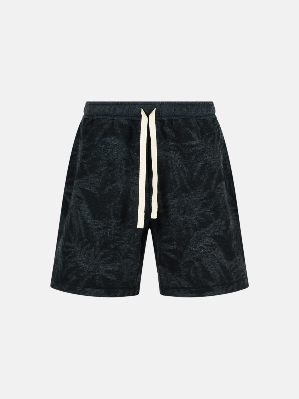 PALM ANGELS Black Cotton Bermuda Shorts　PALM ANGELS ブラック コットン バミューダ ショーツ PALM