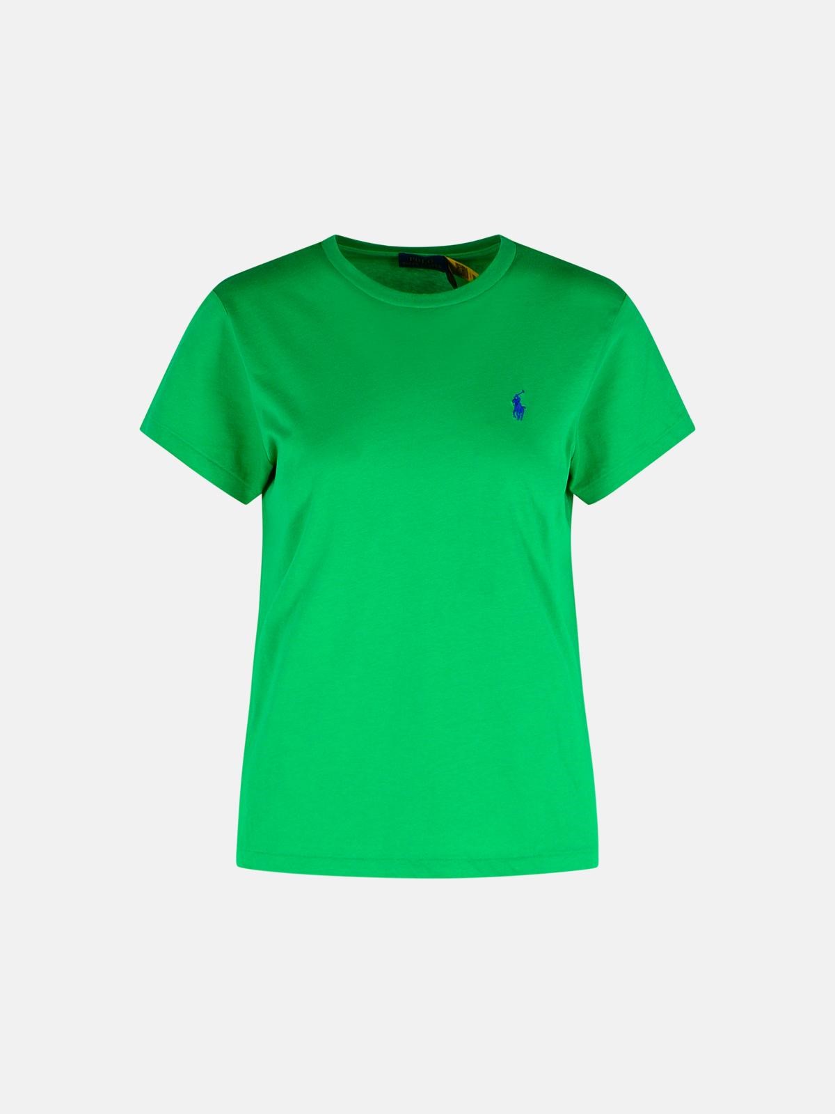POLO RALPH LAUREN Green Cotton T-Shirt