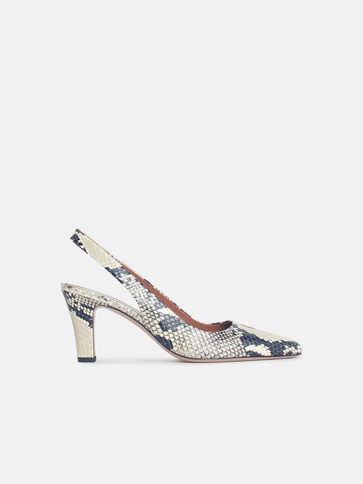 Paris Texas 'belle' Multicolor Leather Slingbacks In Multi