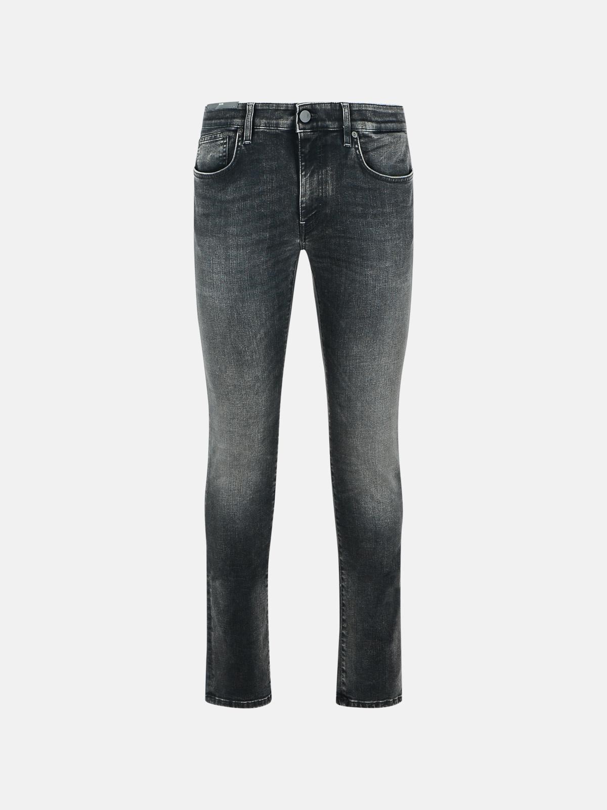 Pt Torino Denim 'swing' Grey Denim Jeans In Black