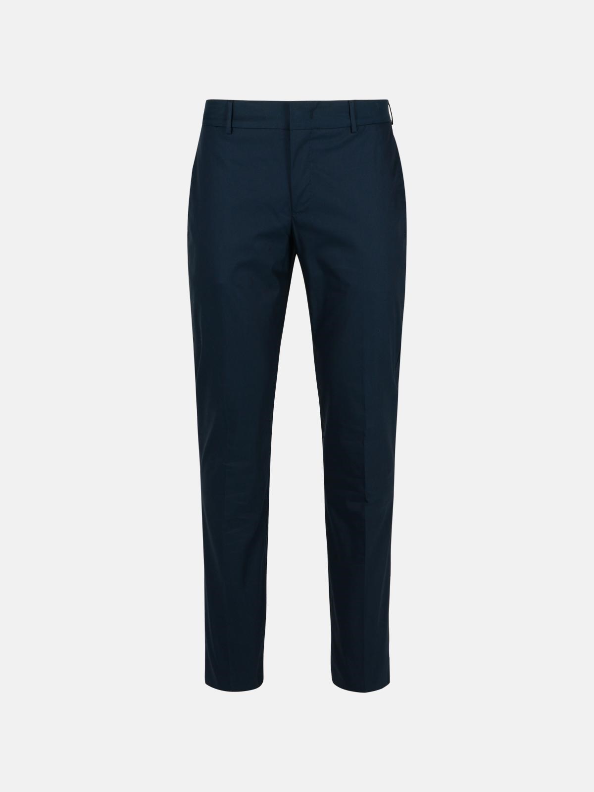 Pt Torino 'epsilo' Navy Polyester Blend Pants In Navy