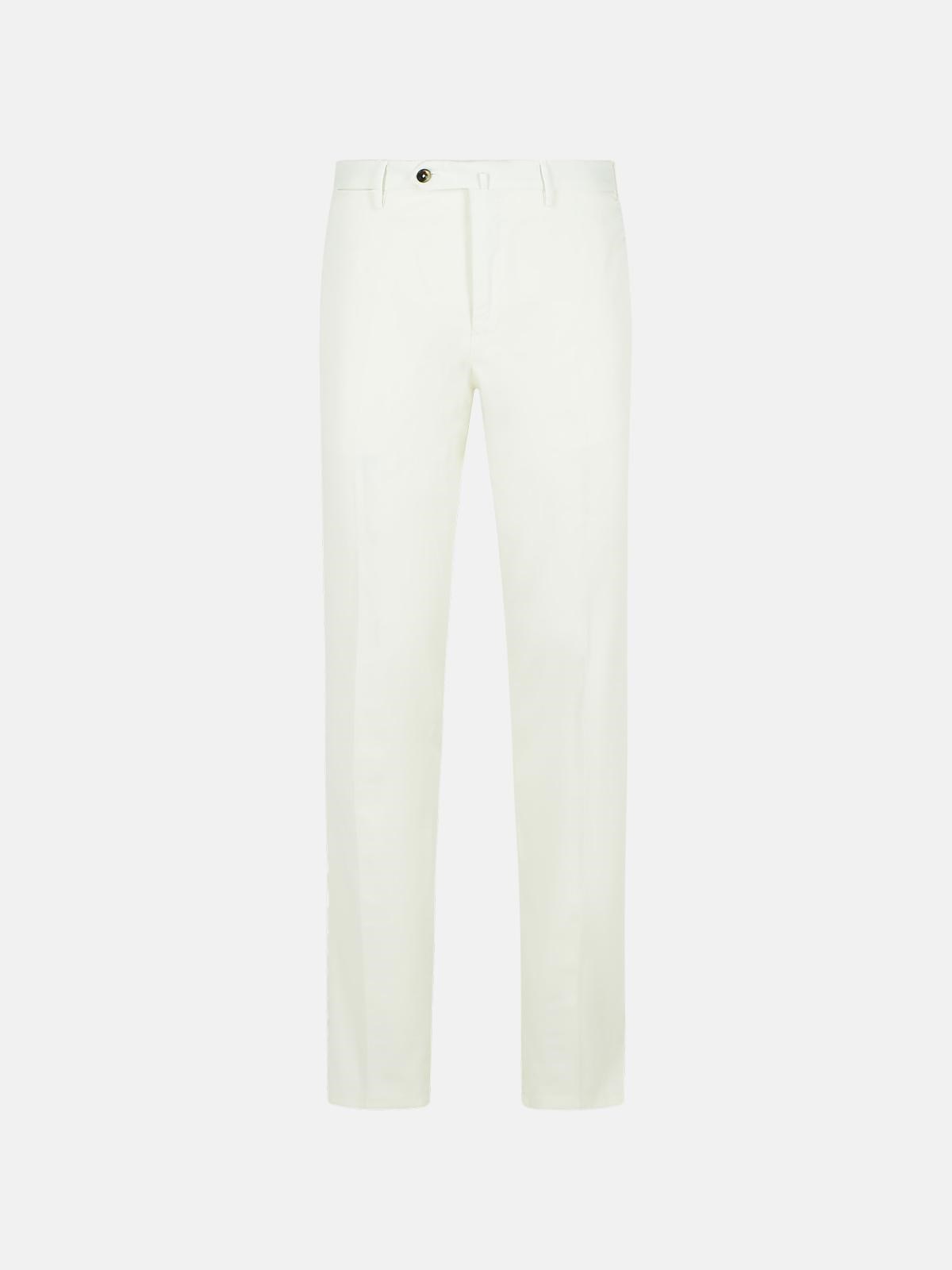 Pt Torino White Cotton Blend Pants