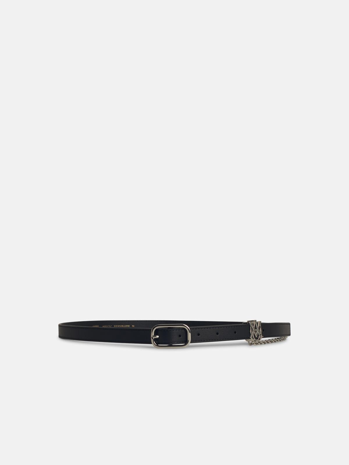 Amiri Black Leather Belt