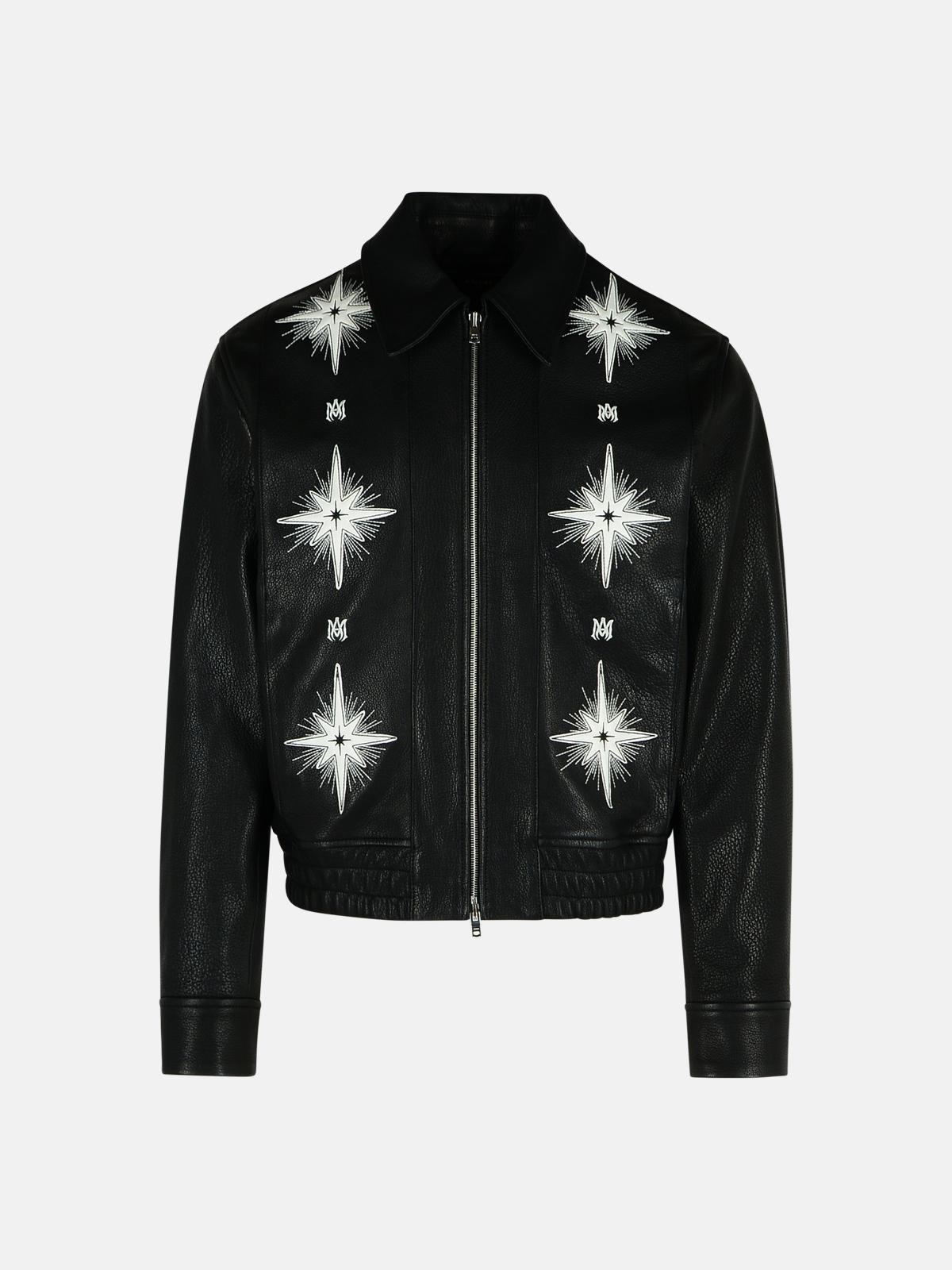 Amiri Black Leather Jacket