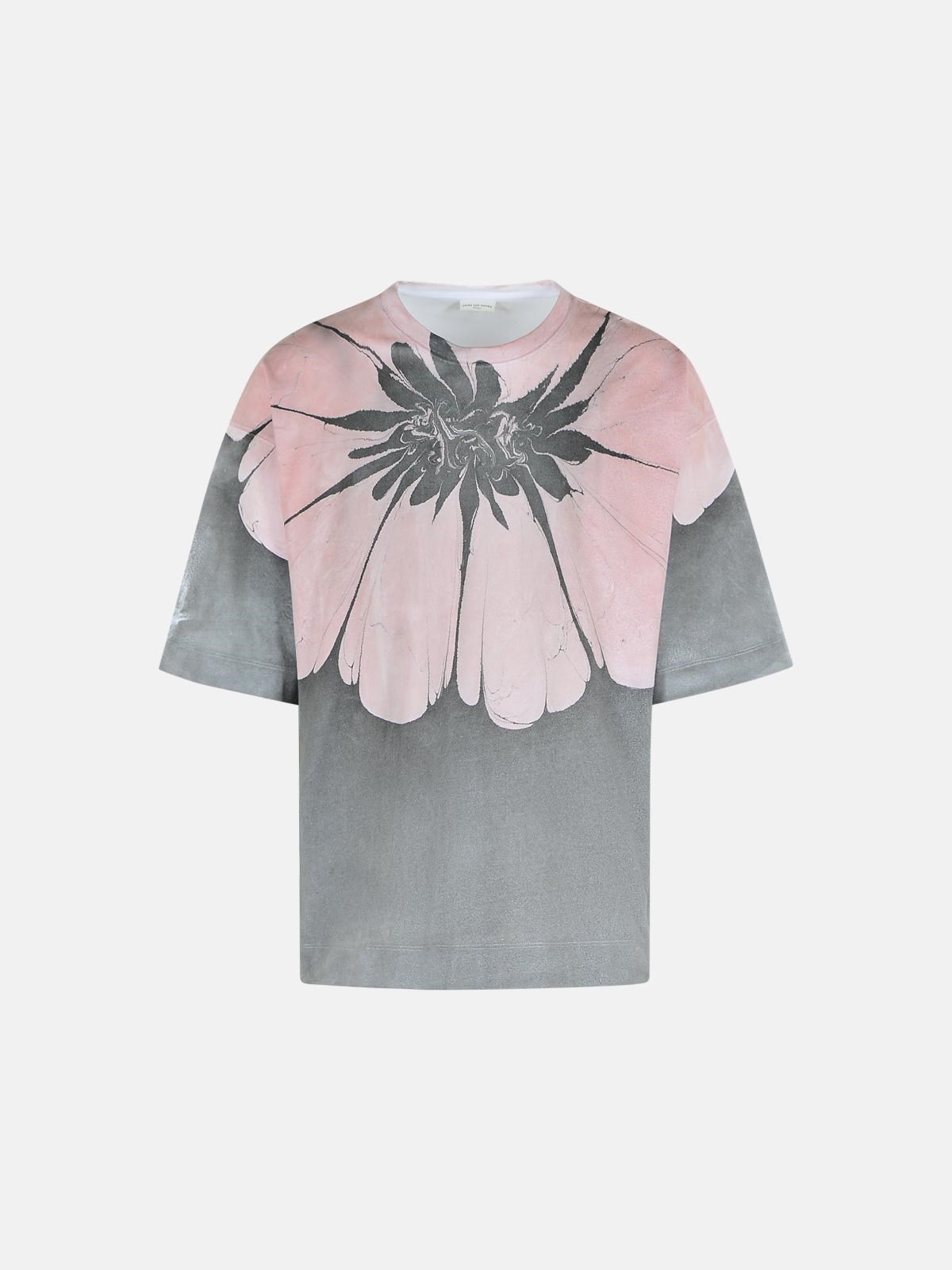Dries Van Noten 'hen' Grey Cotton T-shirt