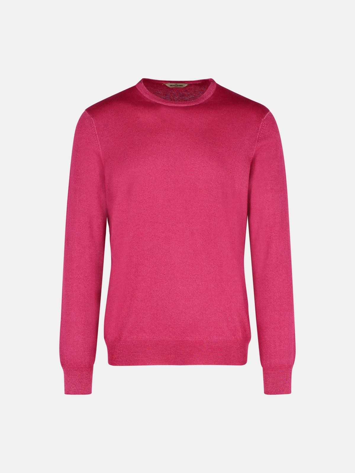 Gran Sasso Red Cashmere Wool Sweater In Red