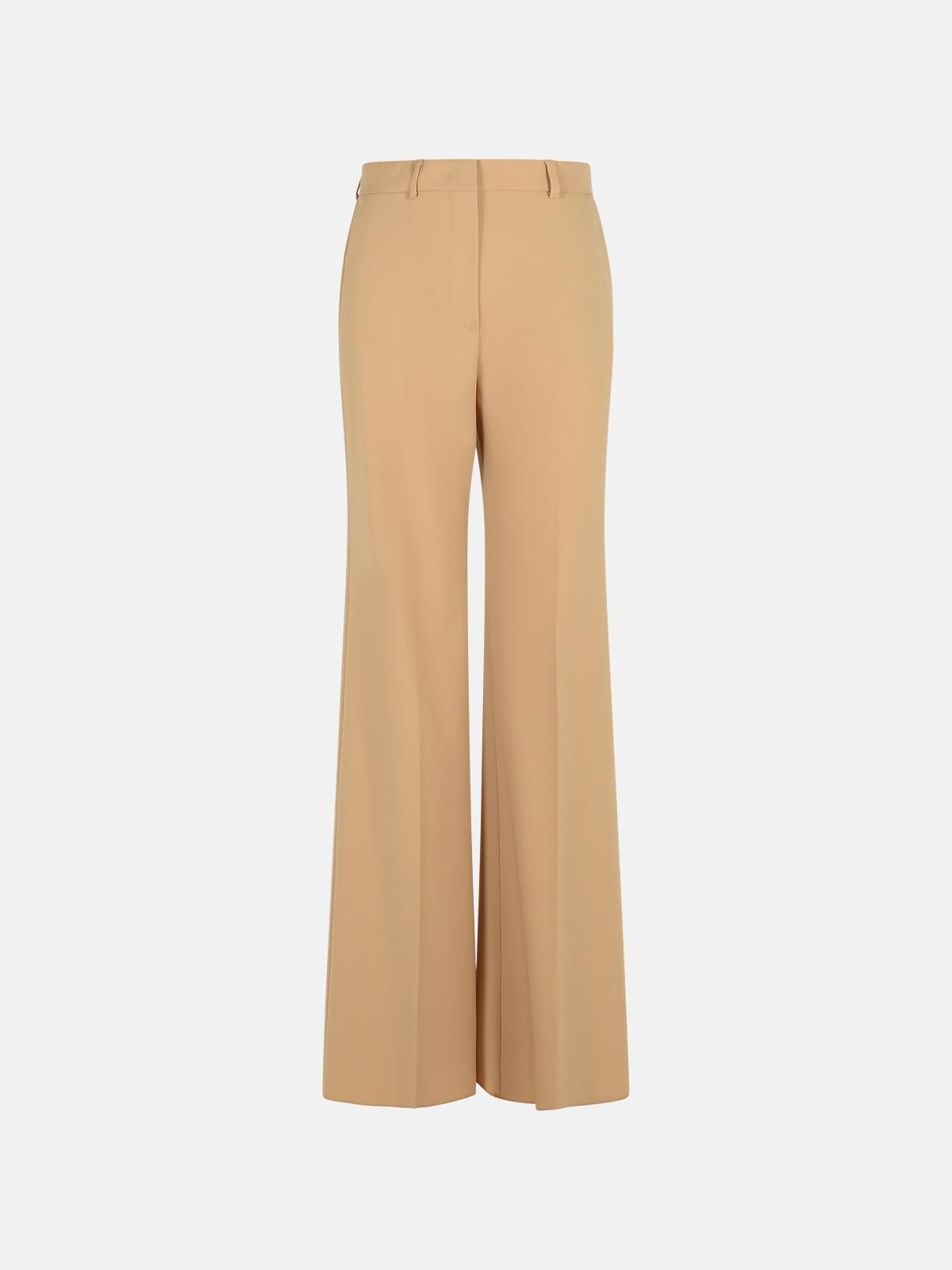 Sportmax 'oxalis' Beige Virgin Wool Pants In Beige